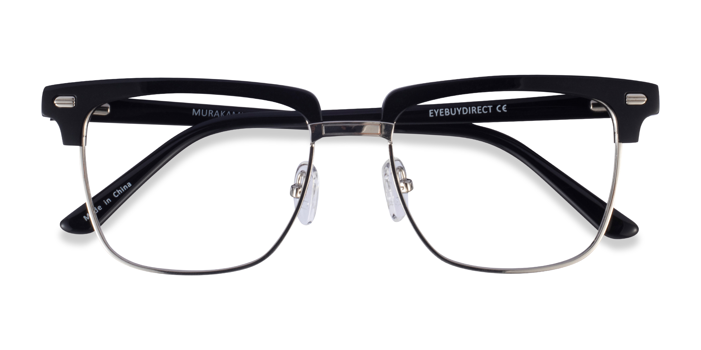 Black Silver Murakami -  Acetate Eyeglasses
