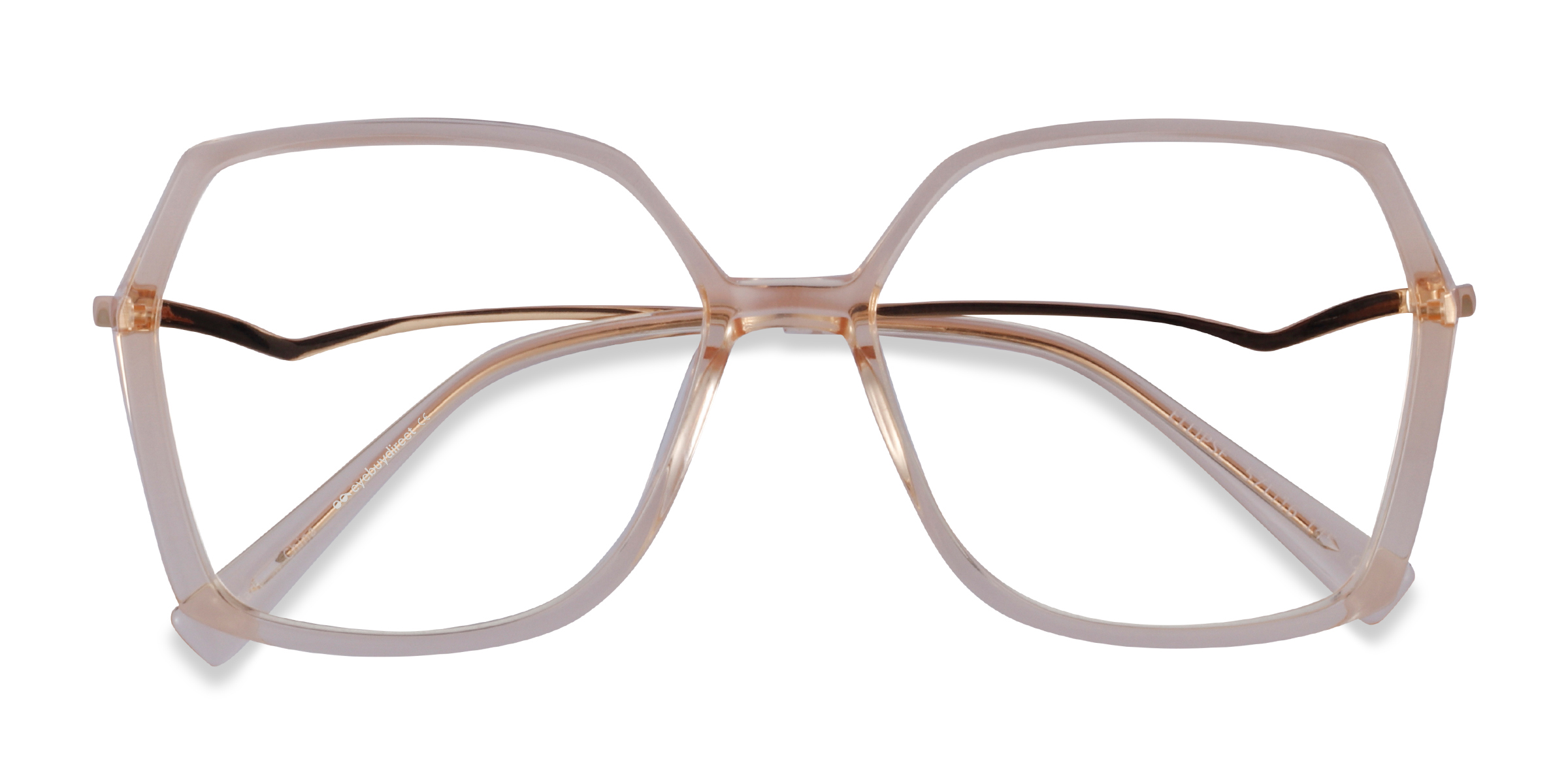 Clear Yellow Ellipse -  Acetate Eyeglasses