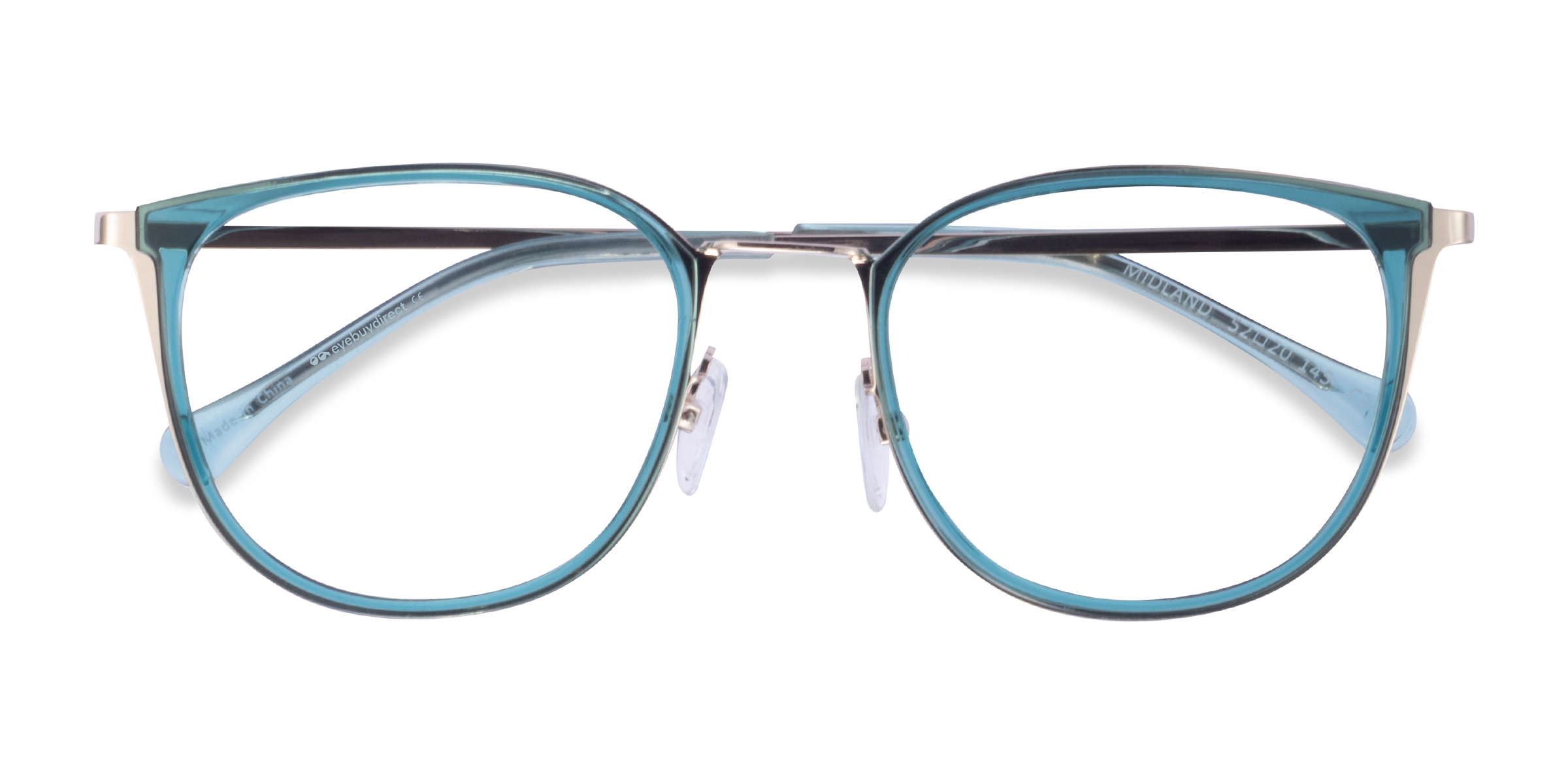 Clear Teal Gold Midland -  Acétate Lunettes de vue