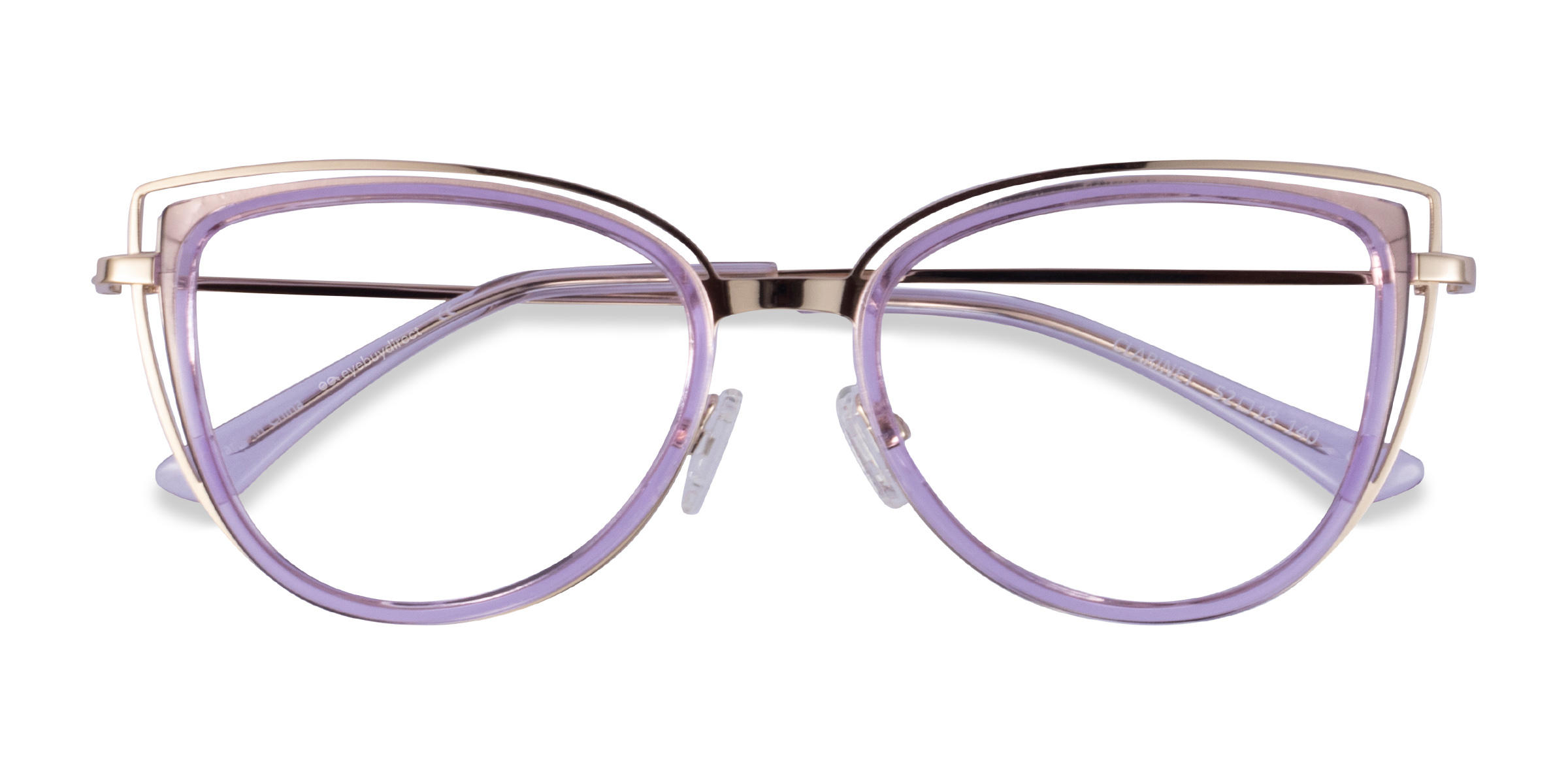 Clear Purple Gold Clarinet -  Acétate Lunettes de vue