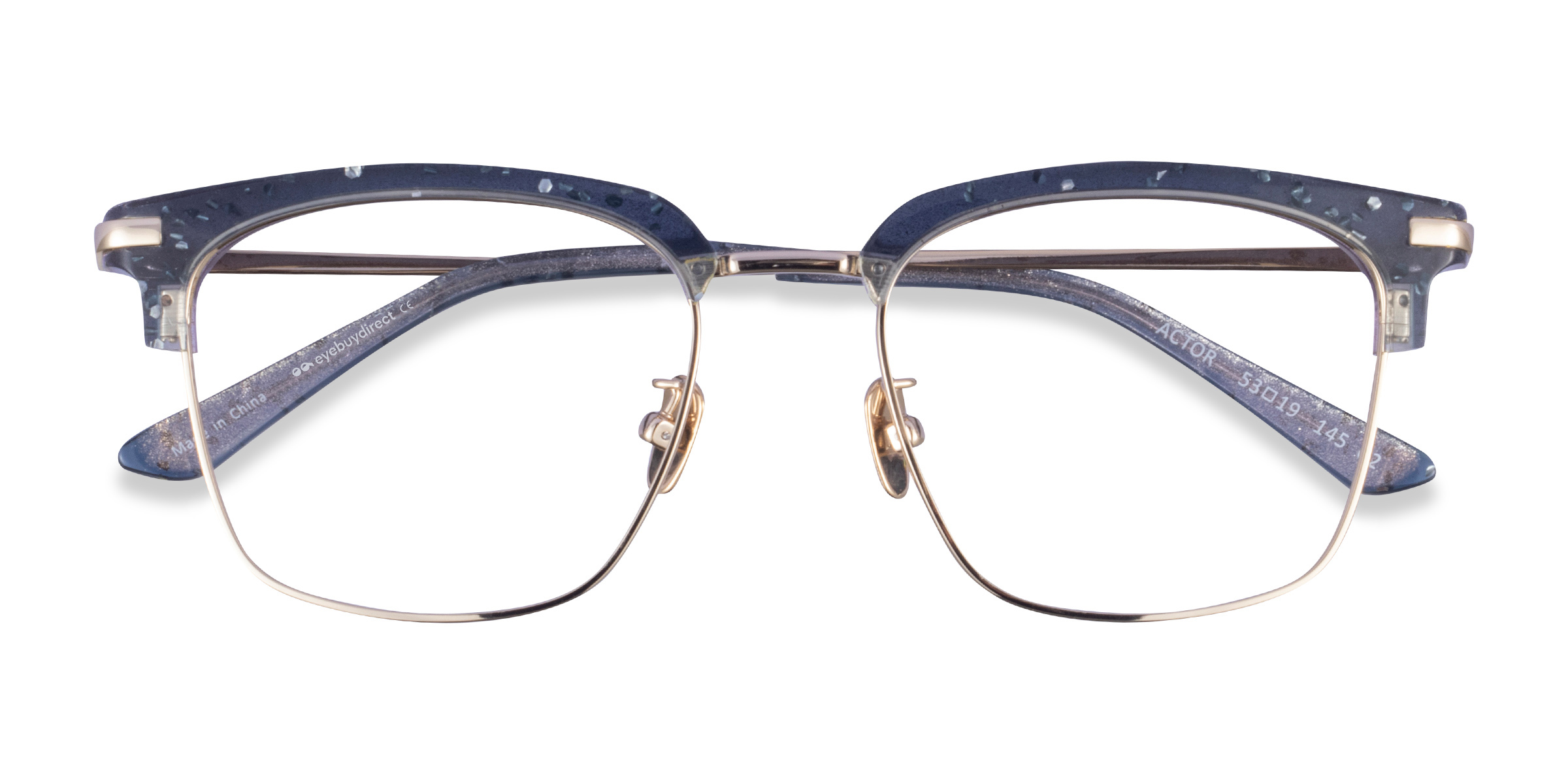 Gray Gold Actor -  Acetate Eyeglasses