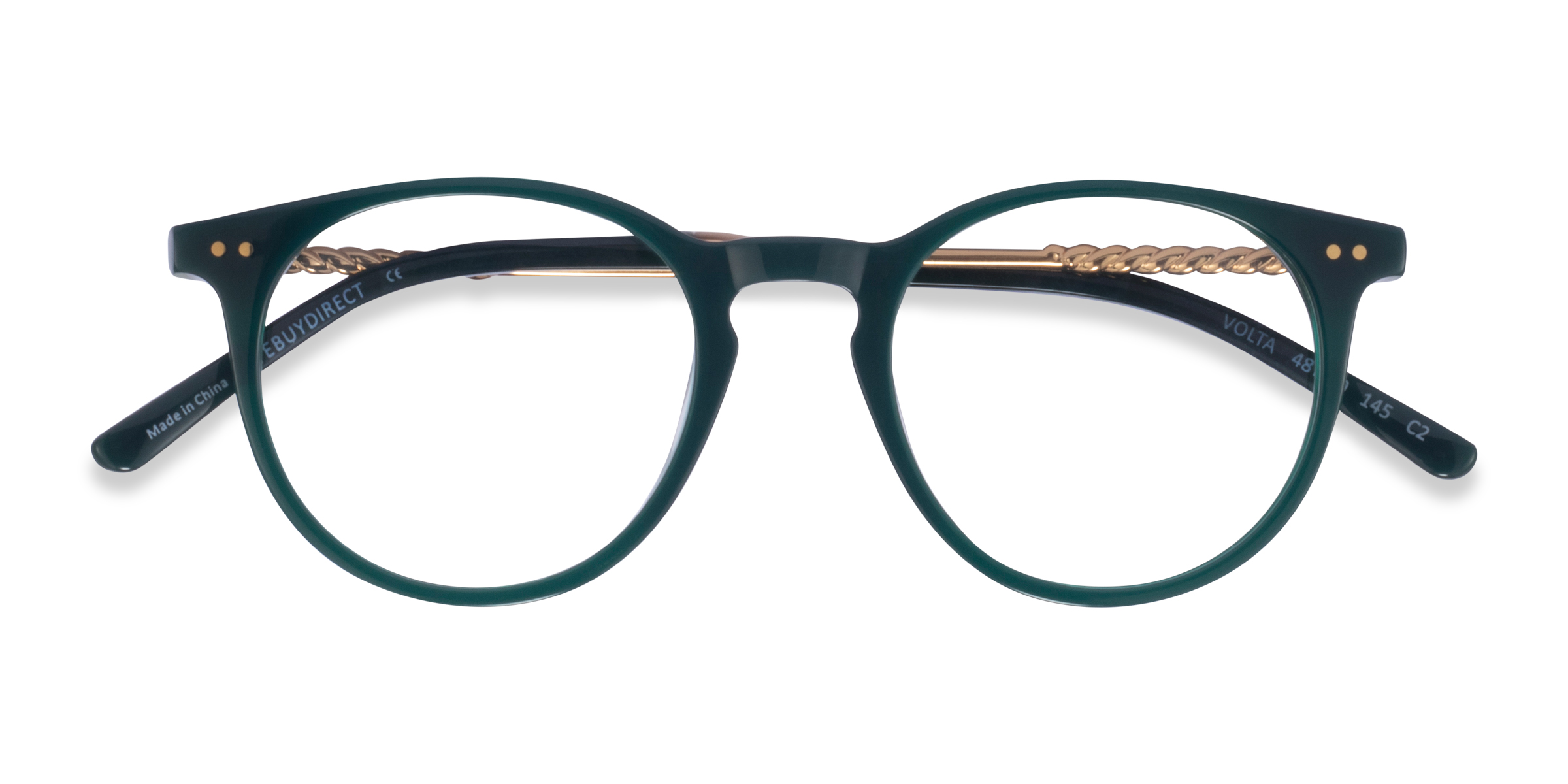 Vert foncé Volta -  Acétate Lunettes de vue