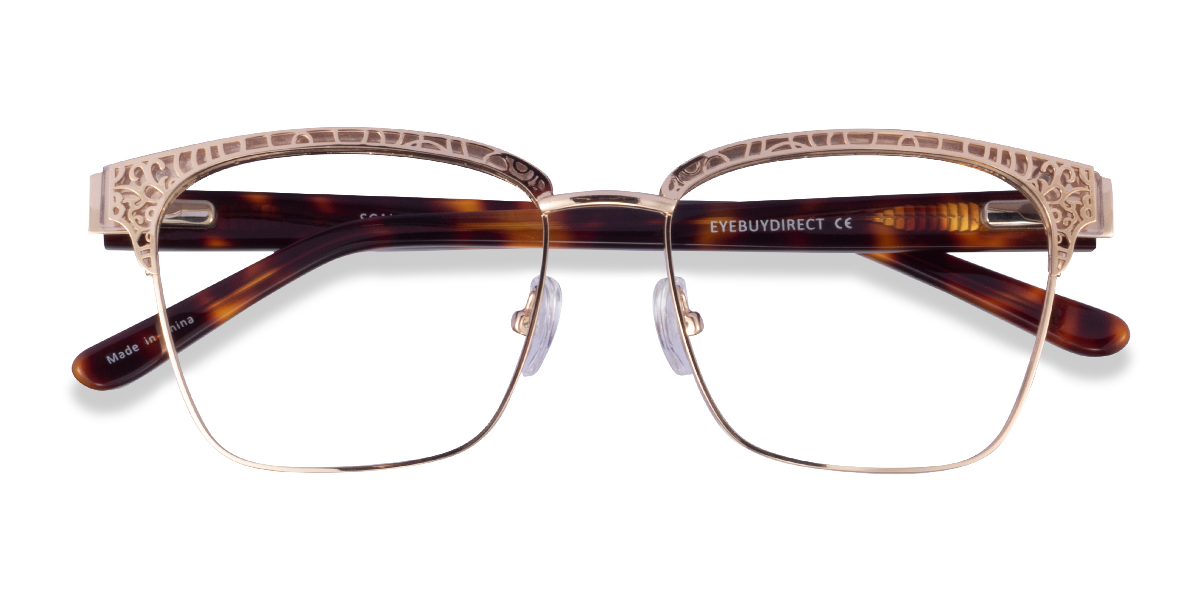 Gold Tortoise Scale -  Acetate Eyeglasses