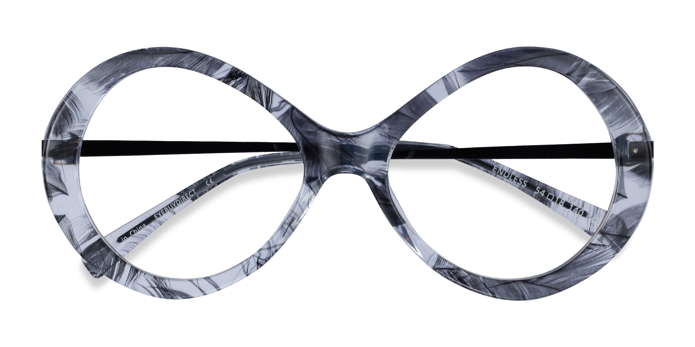Black Striped Endless -  Acétate Lunettes de vue