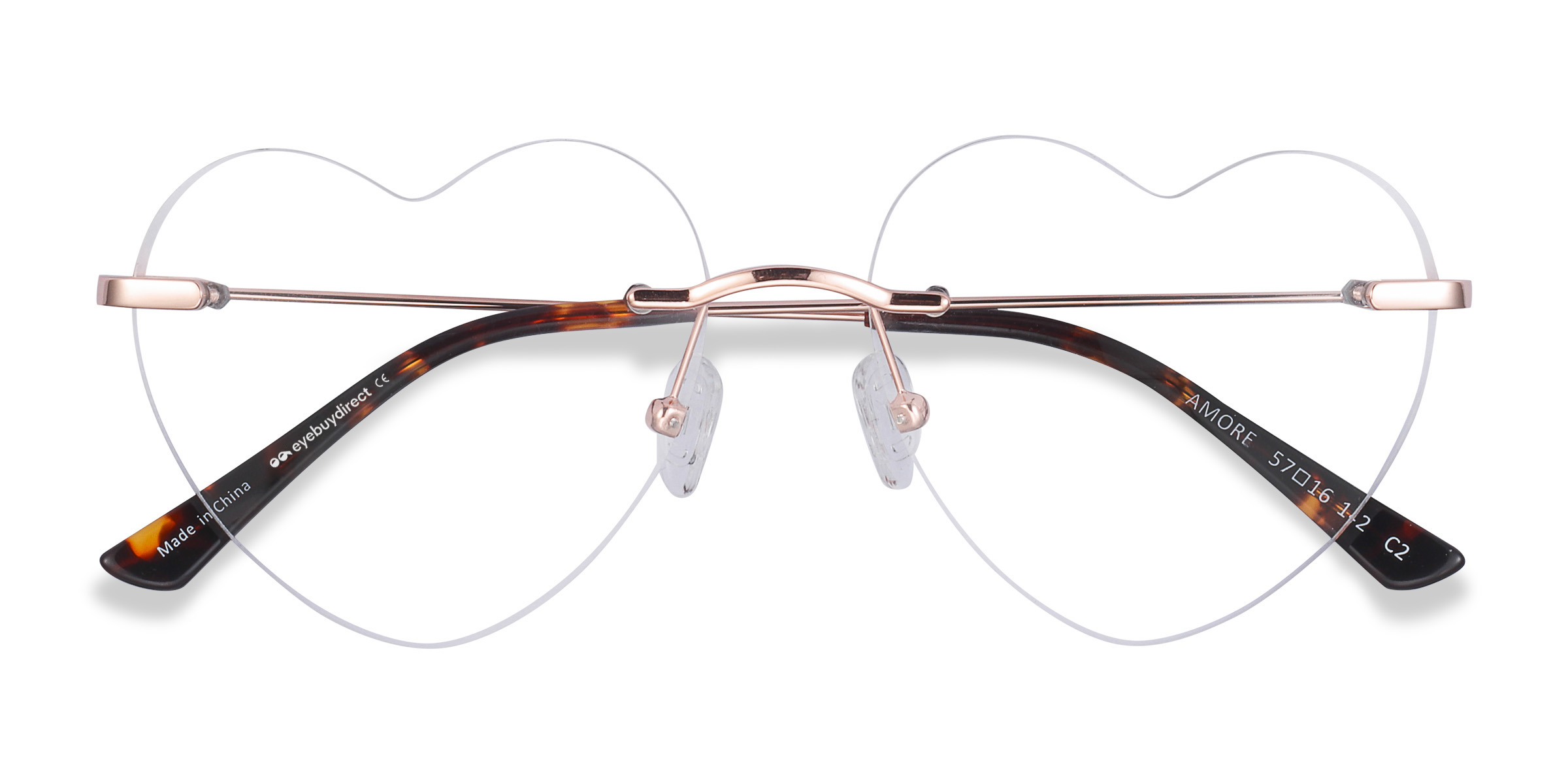 Rose Gold Amore -  Metal Eyeglasses