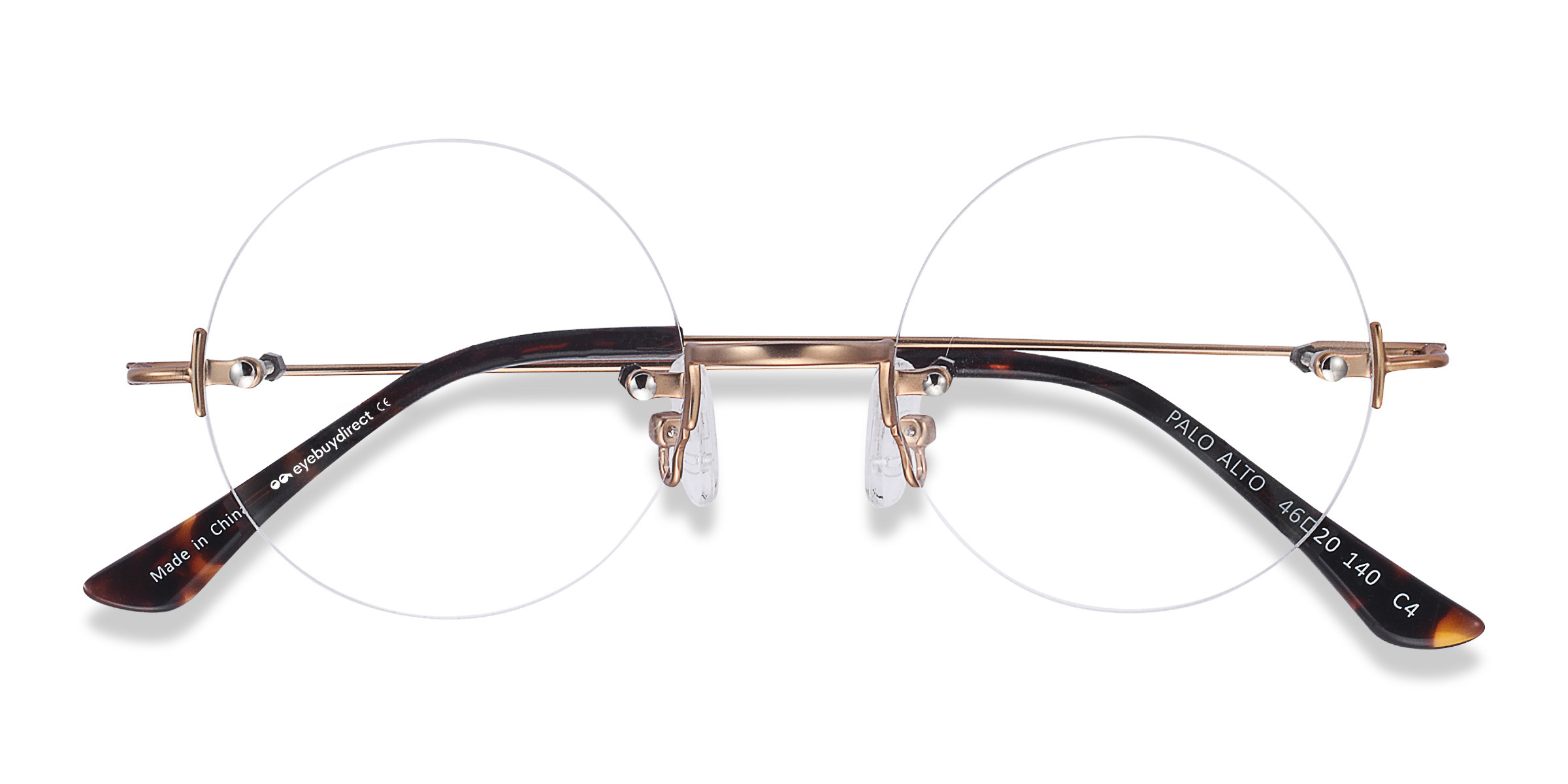 Golden Palo Alto -  Metal Eyeglasses