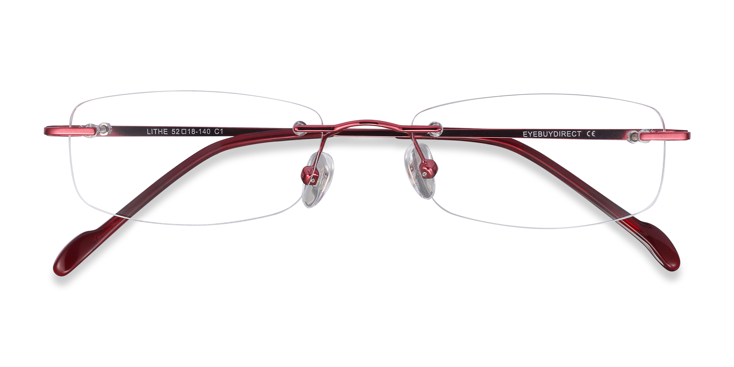 Cinnamon Red Lithe -  Métal Lunettes de vue