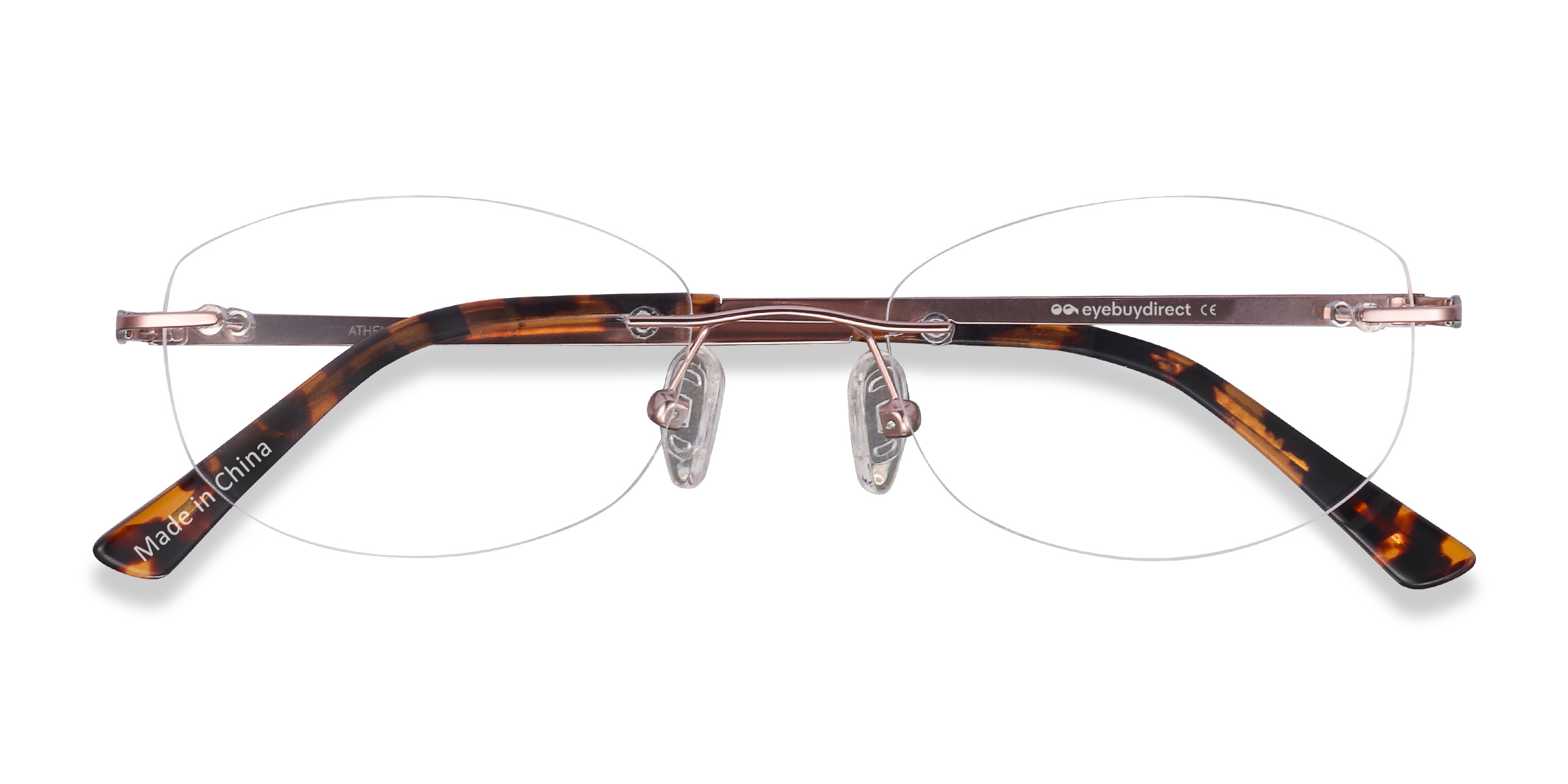 Rose Gold Athena -  Metal Eyeglasses