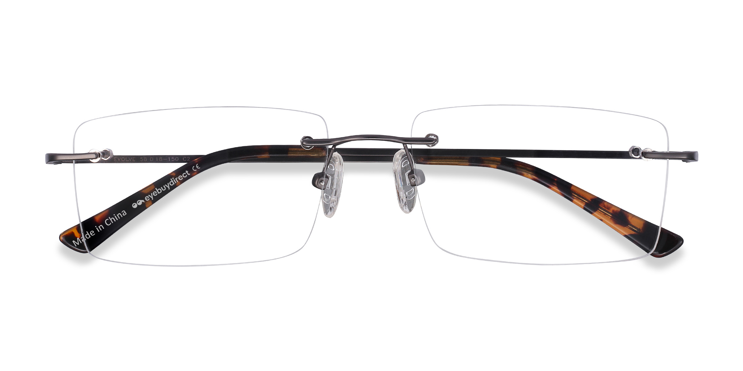 Gunmetal Evolve -  Métal Lunettes de vue