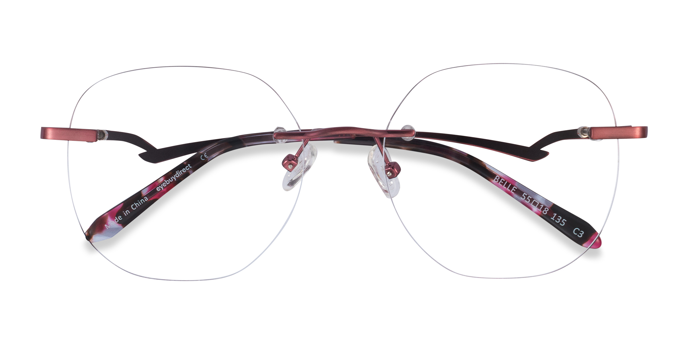 Burgundy Belle -  Métal Lunettes de vue