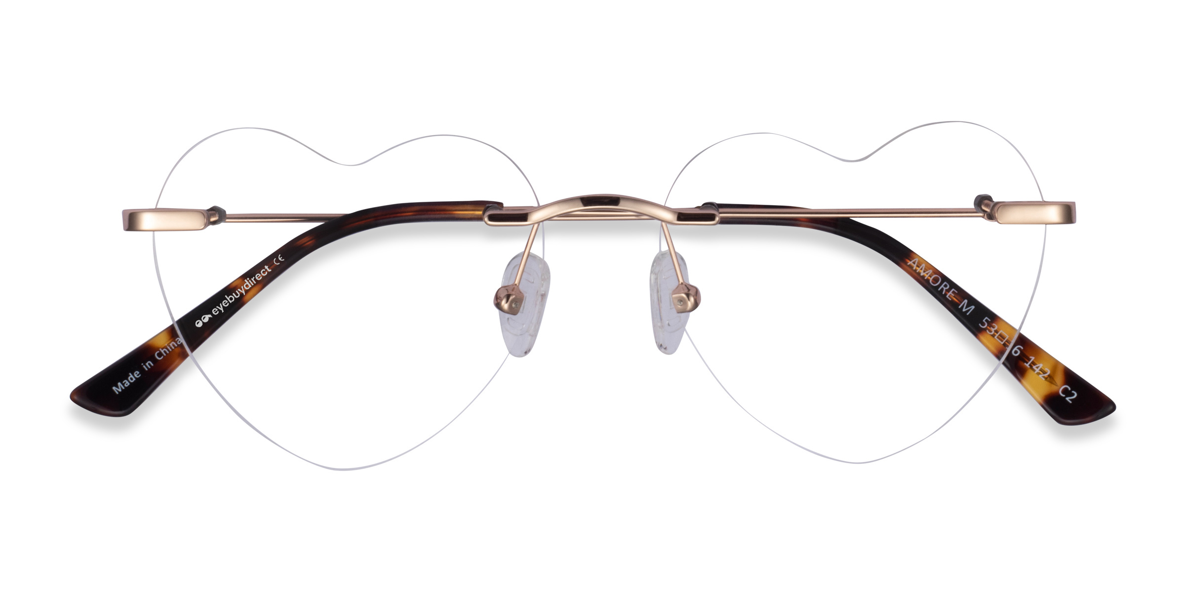 Rose Gold Amore -  Metal Eyeglasses