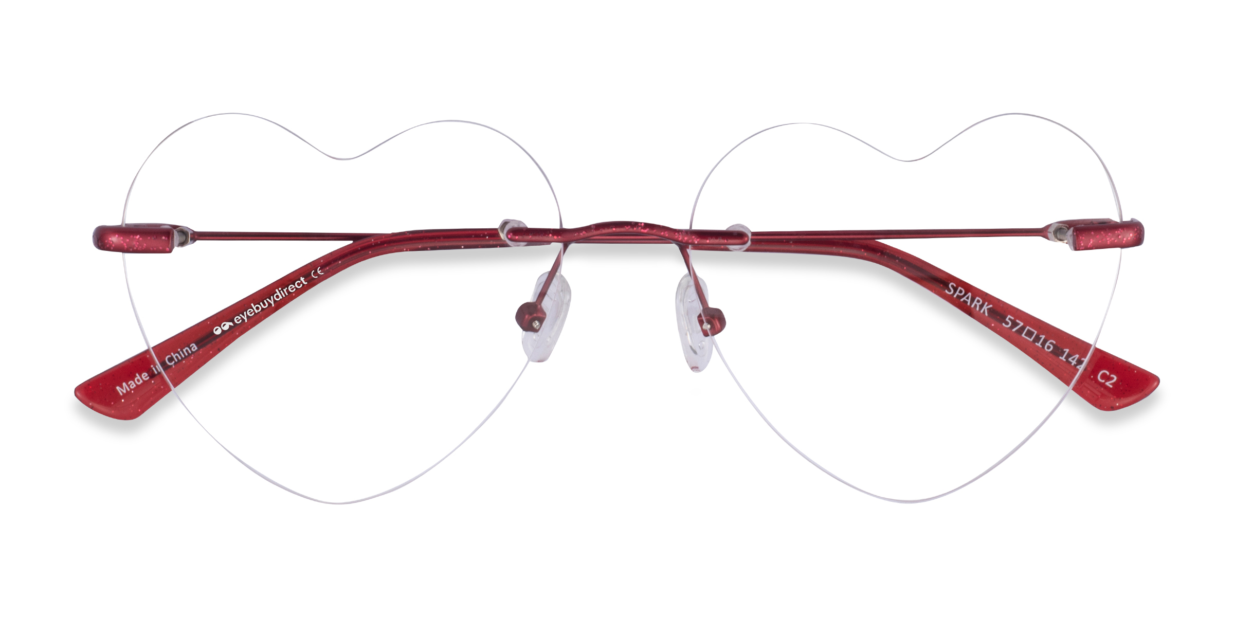 Glitter Red Spark -  Métal Lunettes de vue