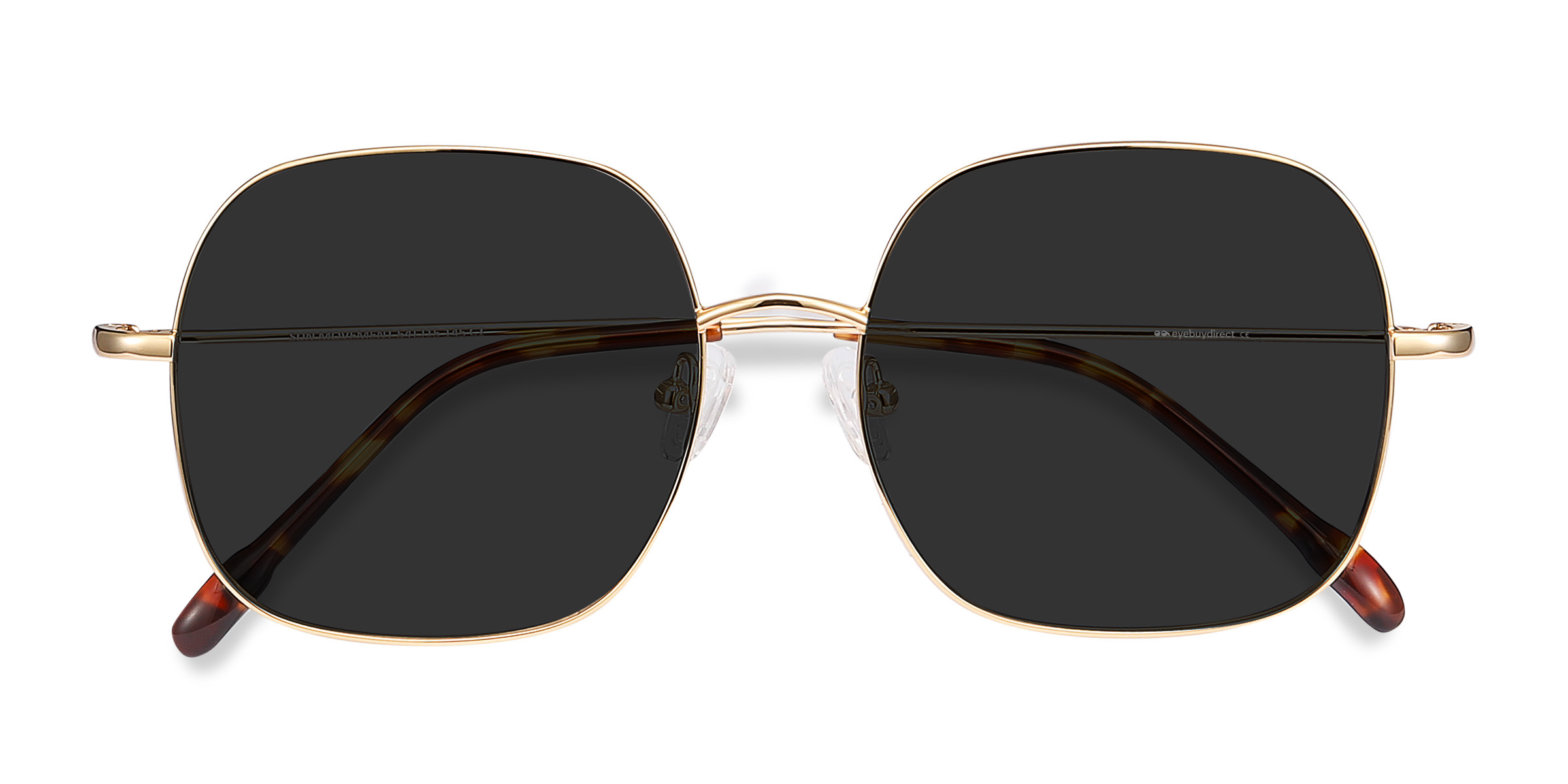 Doré Sun Movement -  Métal Lunettes de soleil