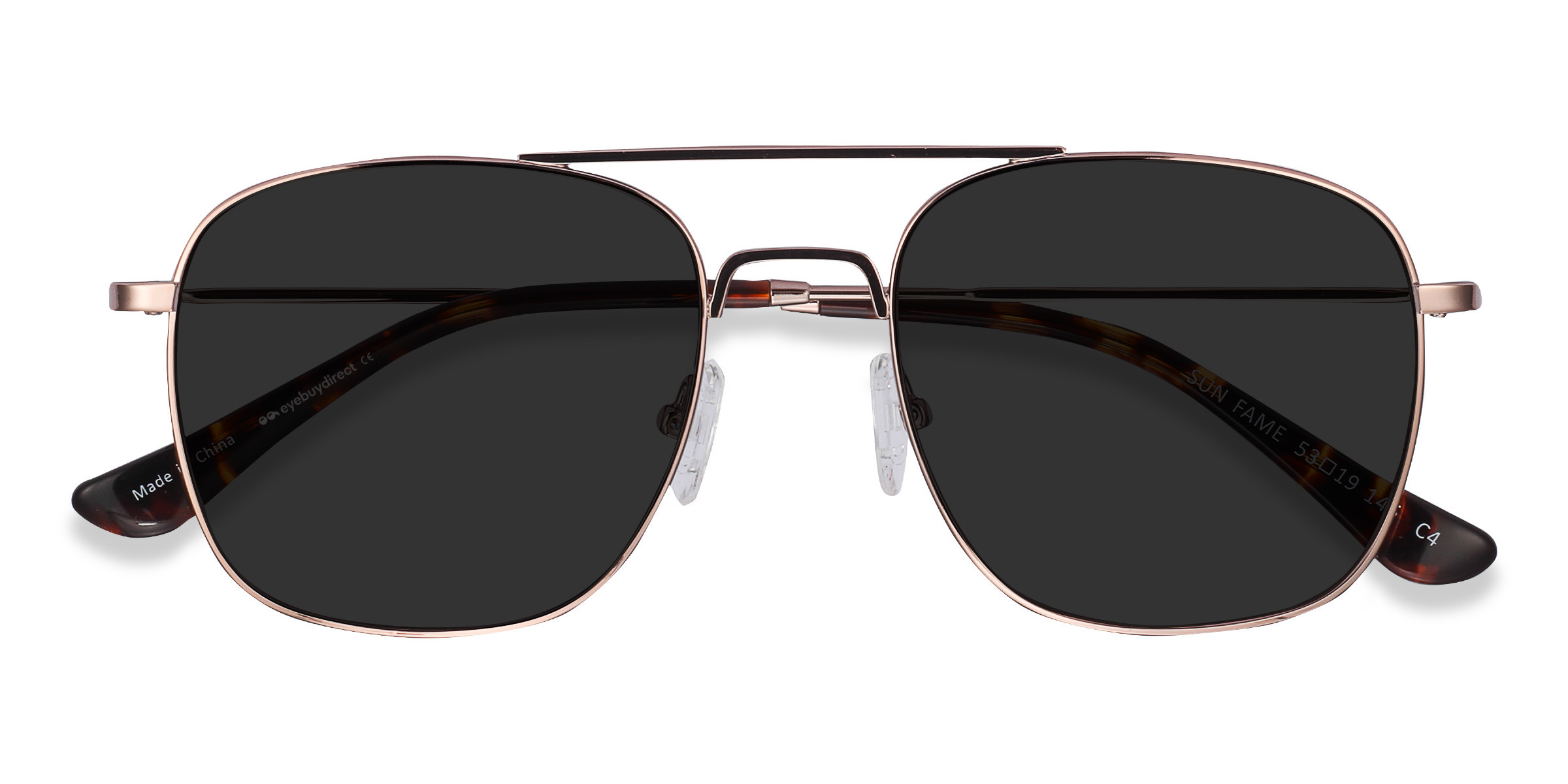 Rose Gold Sun Fame -  Metal Sunglasses