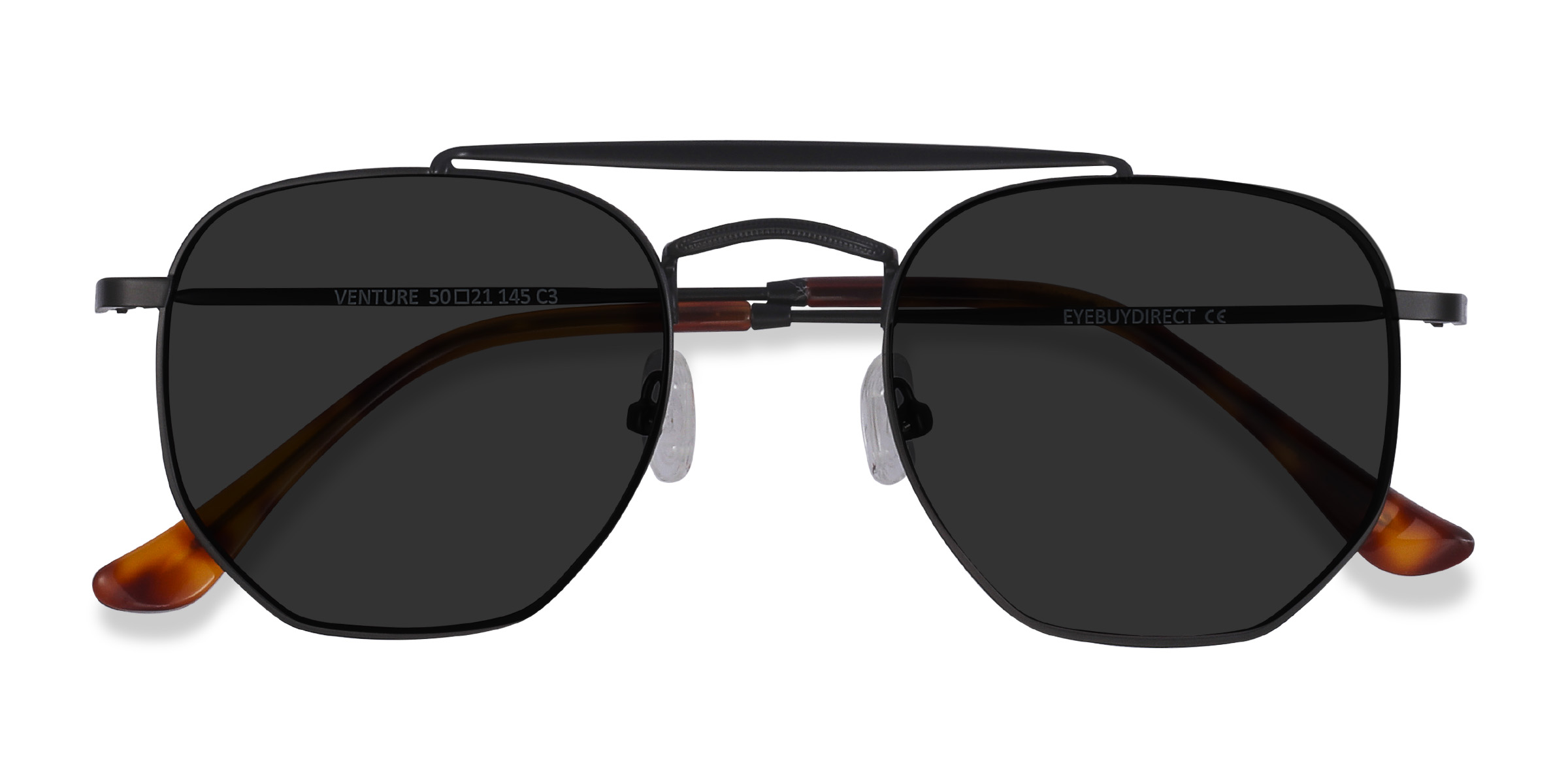 Black Venture -  Metal Sunglasses