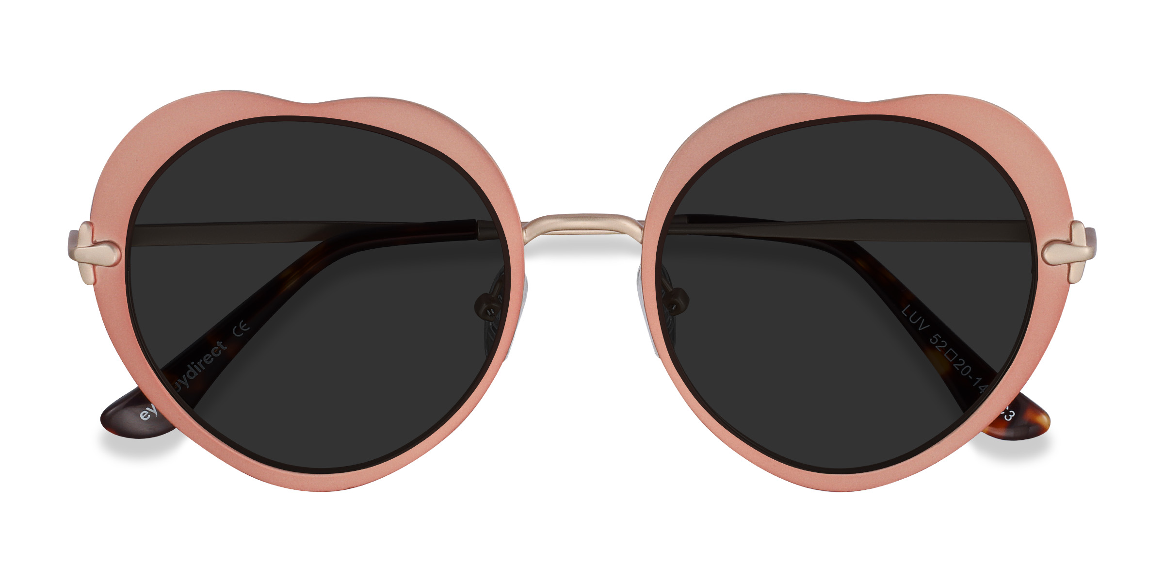Rose Gold Luv -  Metal Sunglasses