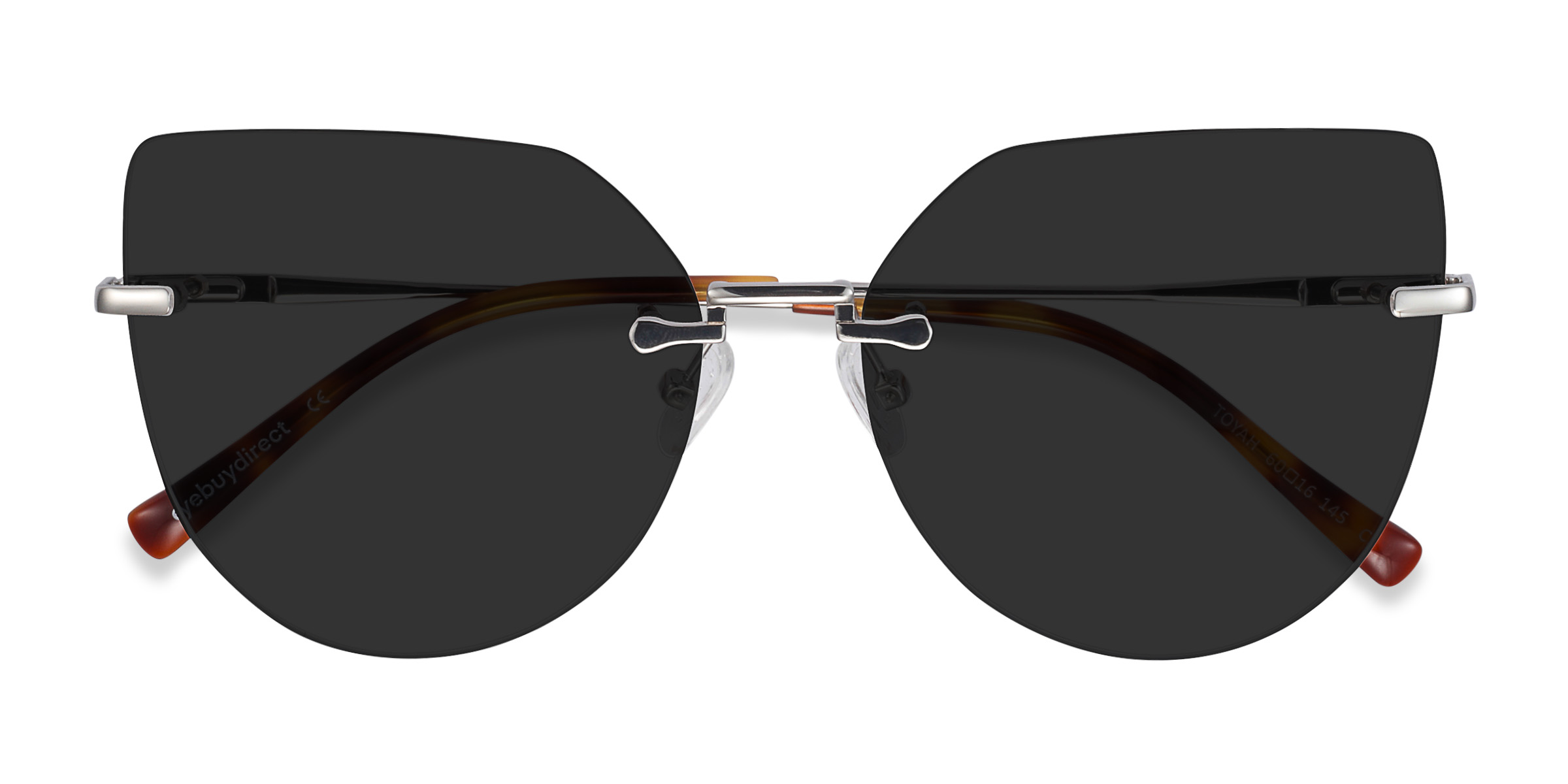 Argenté Toyah -  Métal Lunettes de soleil