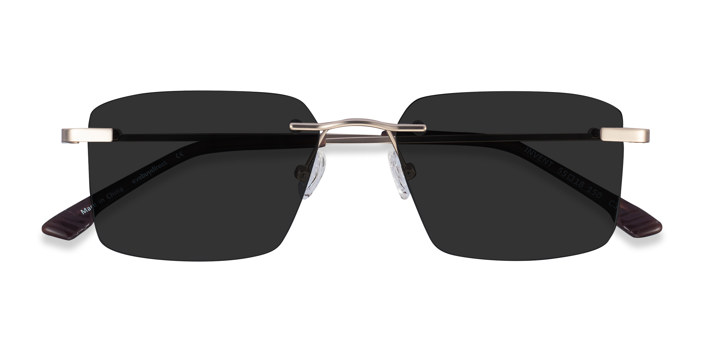 Matte Gold Invent -  Metal Sunglasses