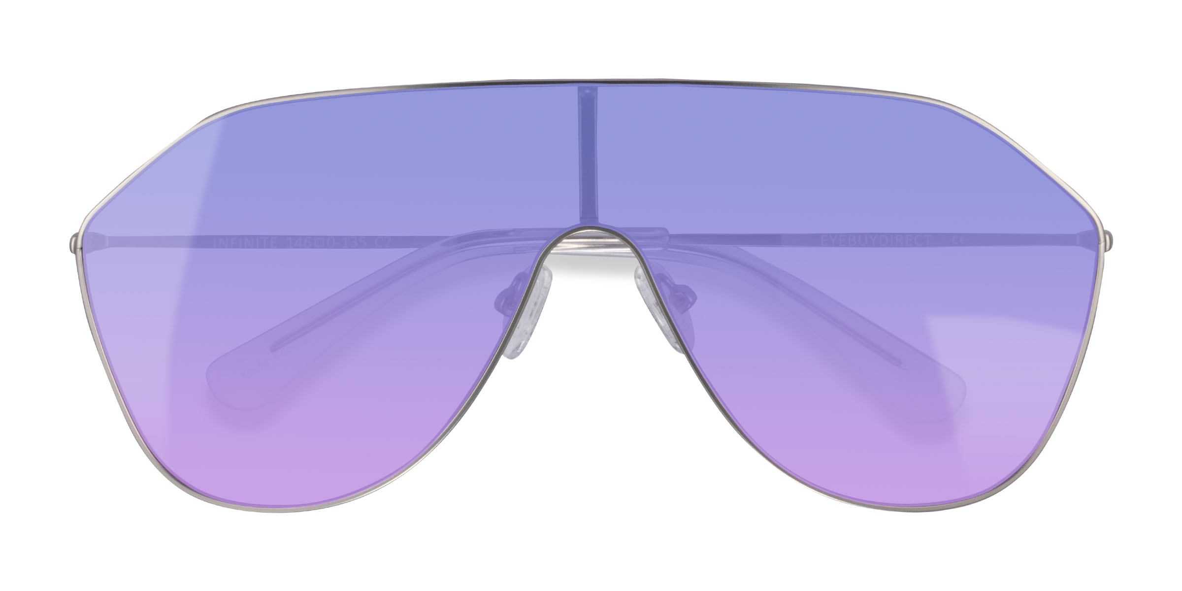 Matte Silver Infinite - Métal Lunettes de soleil