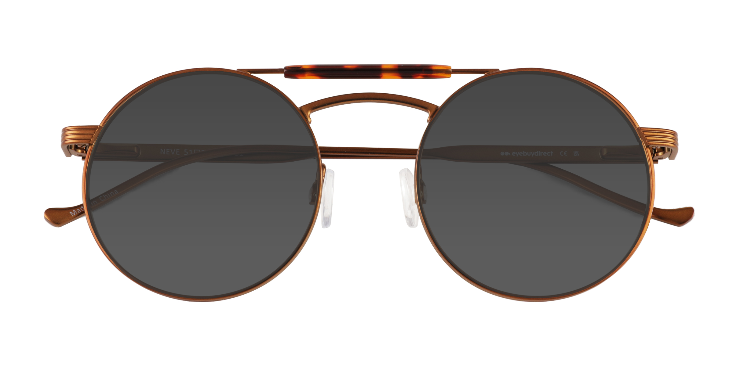 Tortoise Brown Neve - Métal Lunettes de soleil