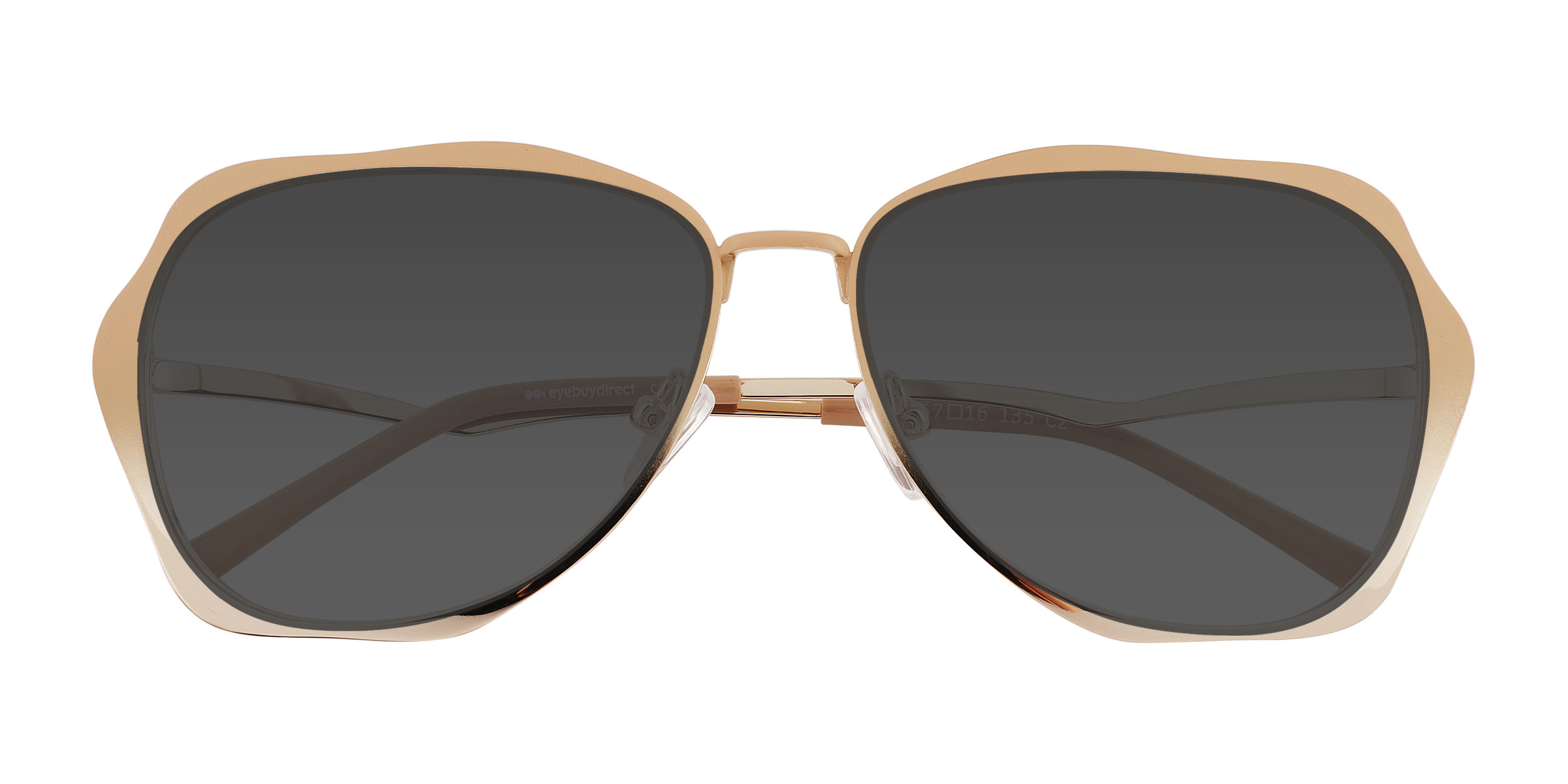 Gradient Matte Brown Teo -  Métal Lunettes de soleil