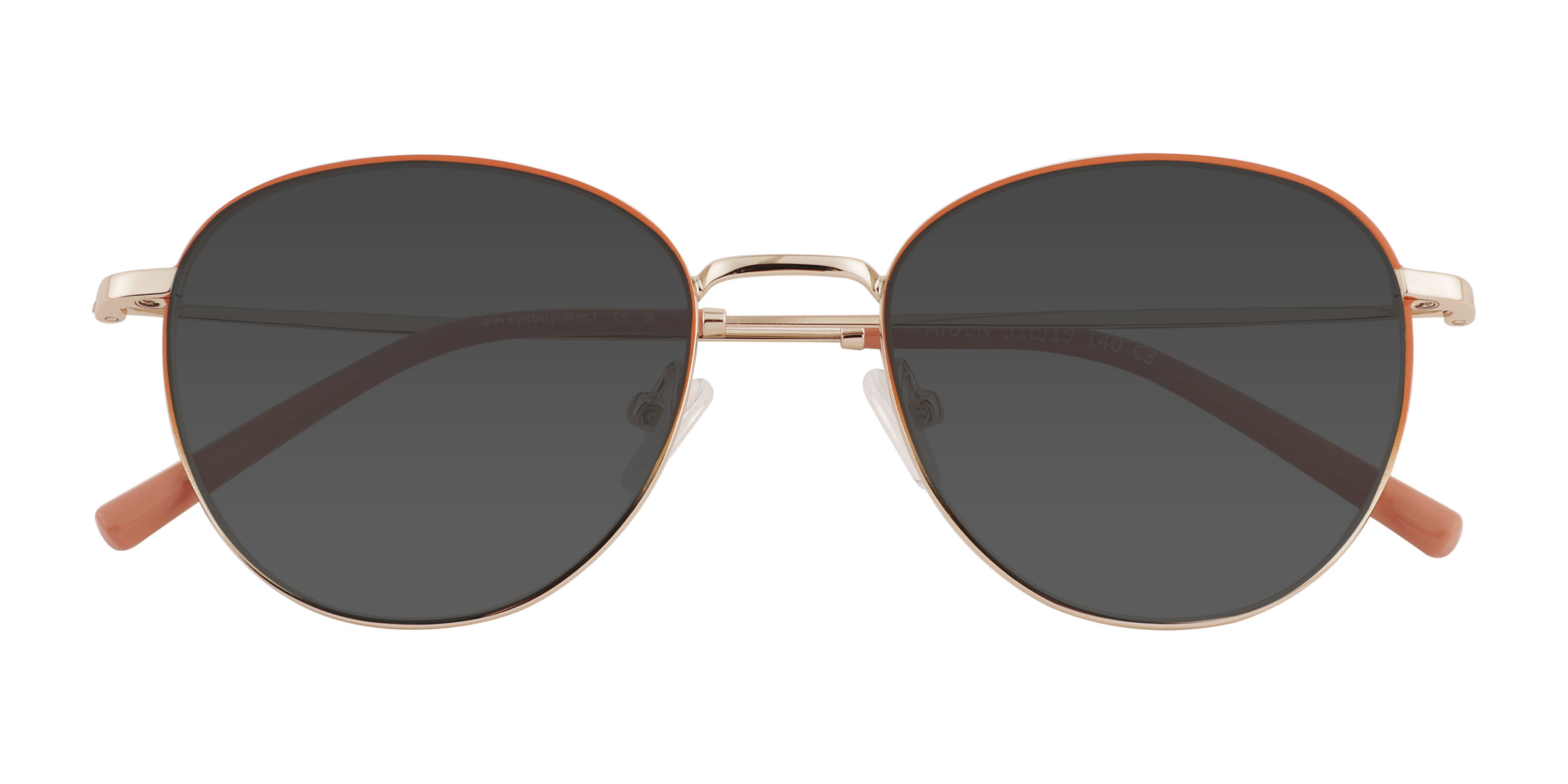 Gradient Orange Gold Aiden -  Métal Lunettes de soleil