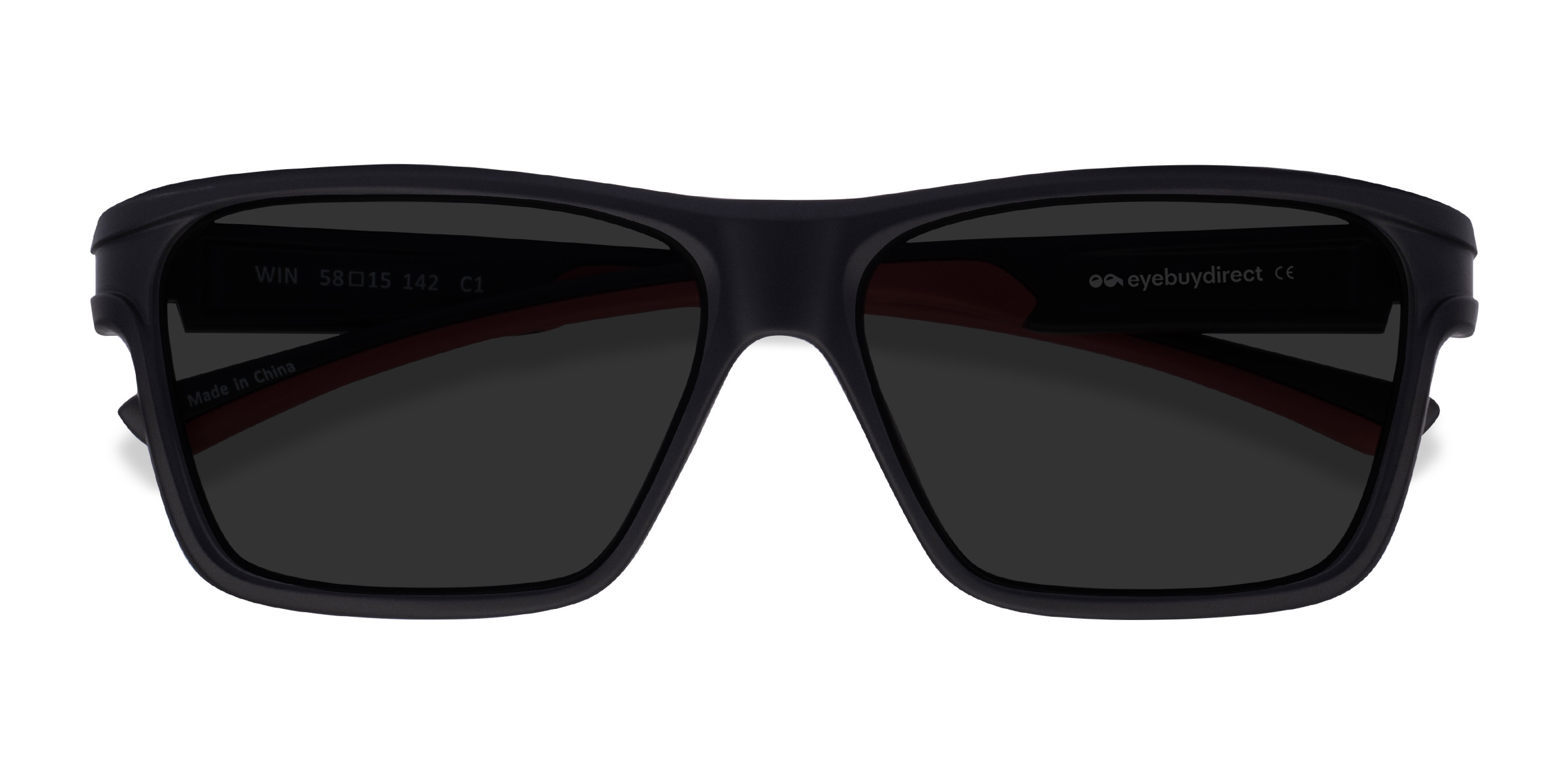 Black & Red Win -  Plastique Lunettes de soleil