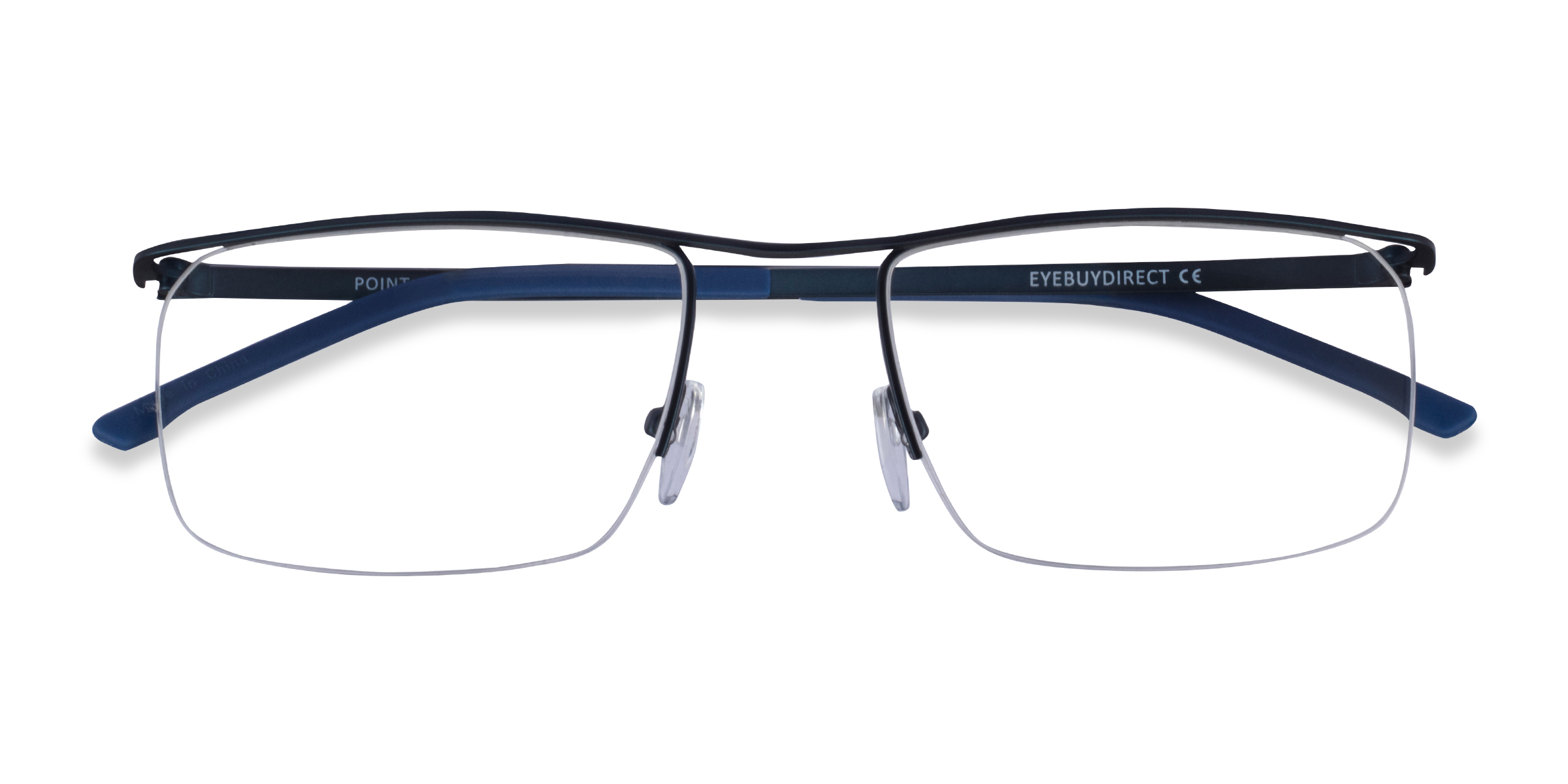 Bleu marine  Point -  Métal Lunettes de vue