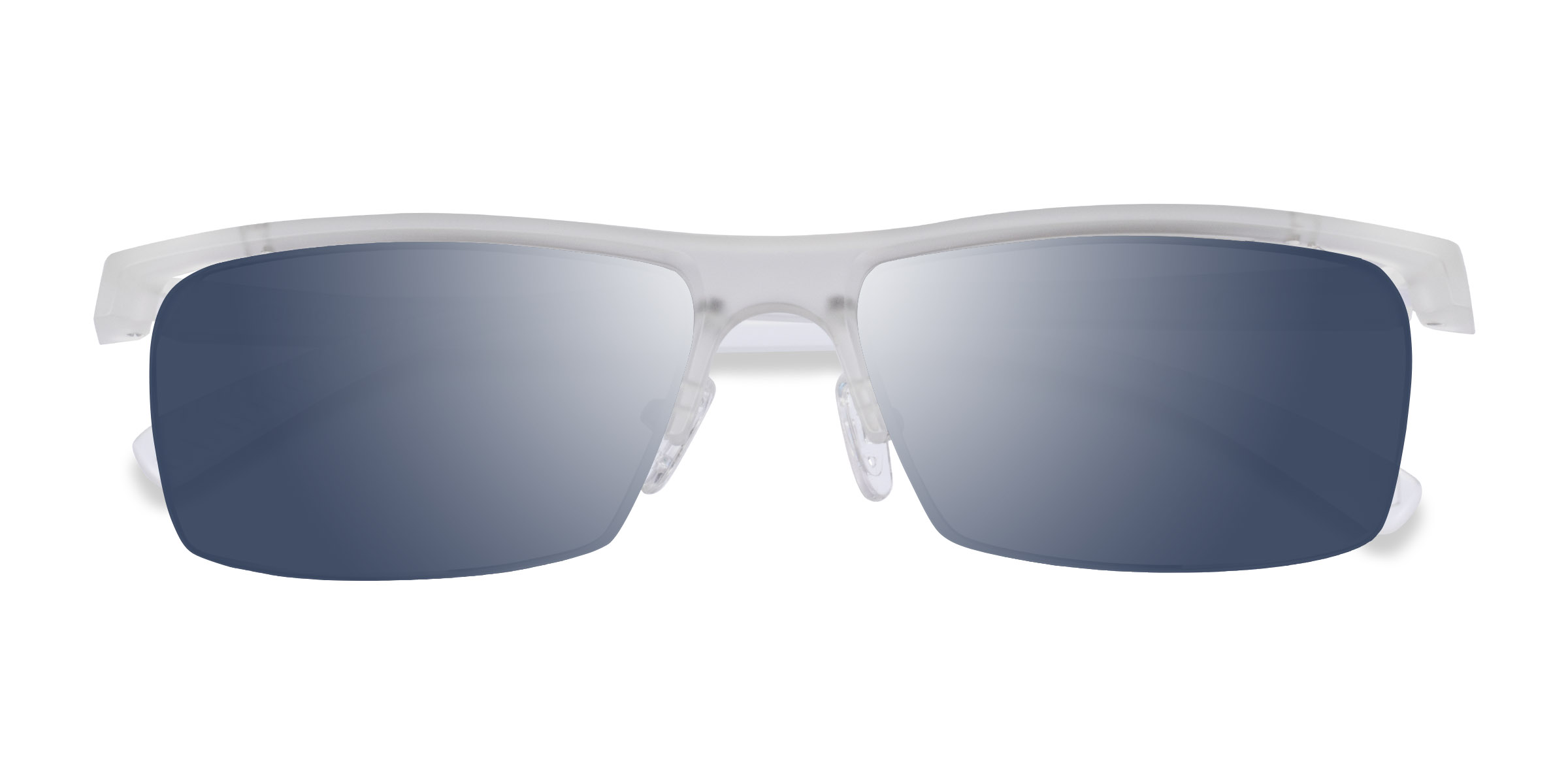 Matte Clear Turnover -  Plastic Sunglasses