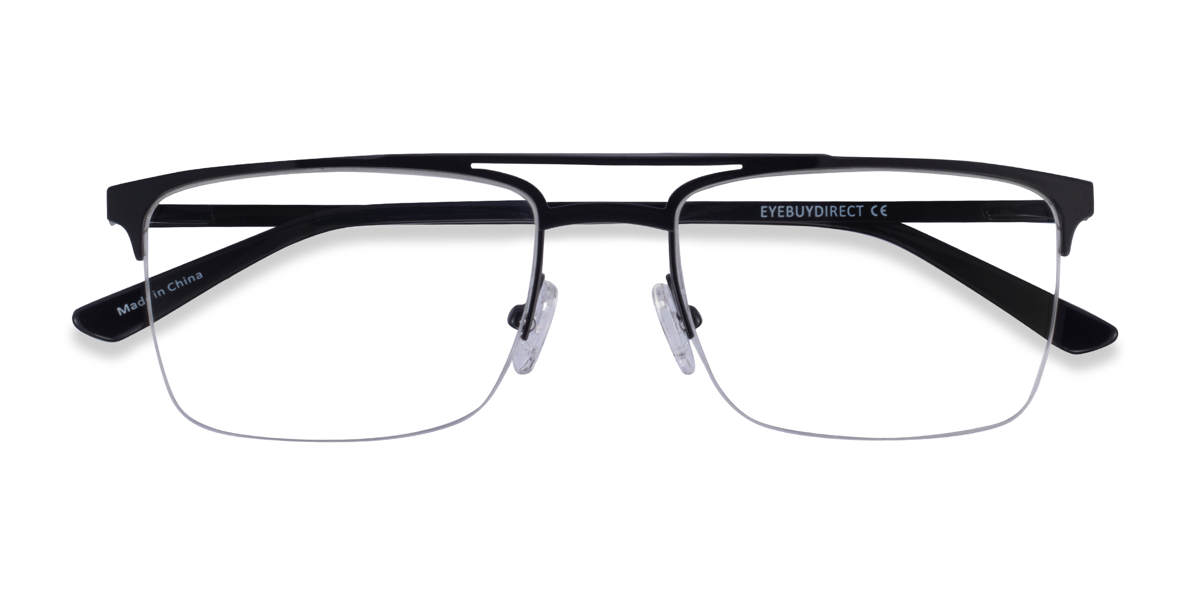 Noir Huddle -  Métal Lunettes de vue