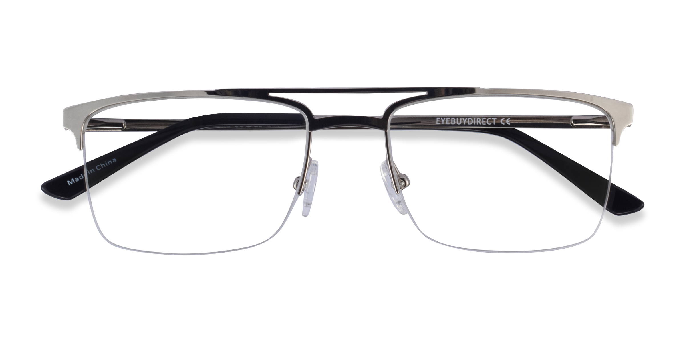 Argenté Huddle -  Métal Lunettes de vue