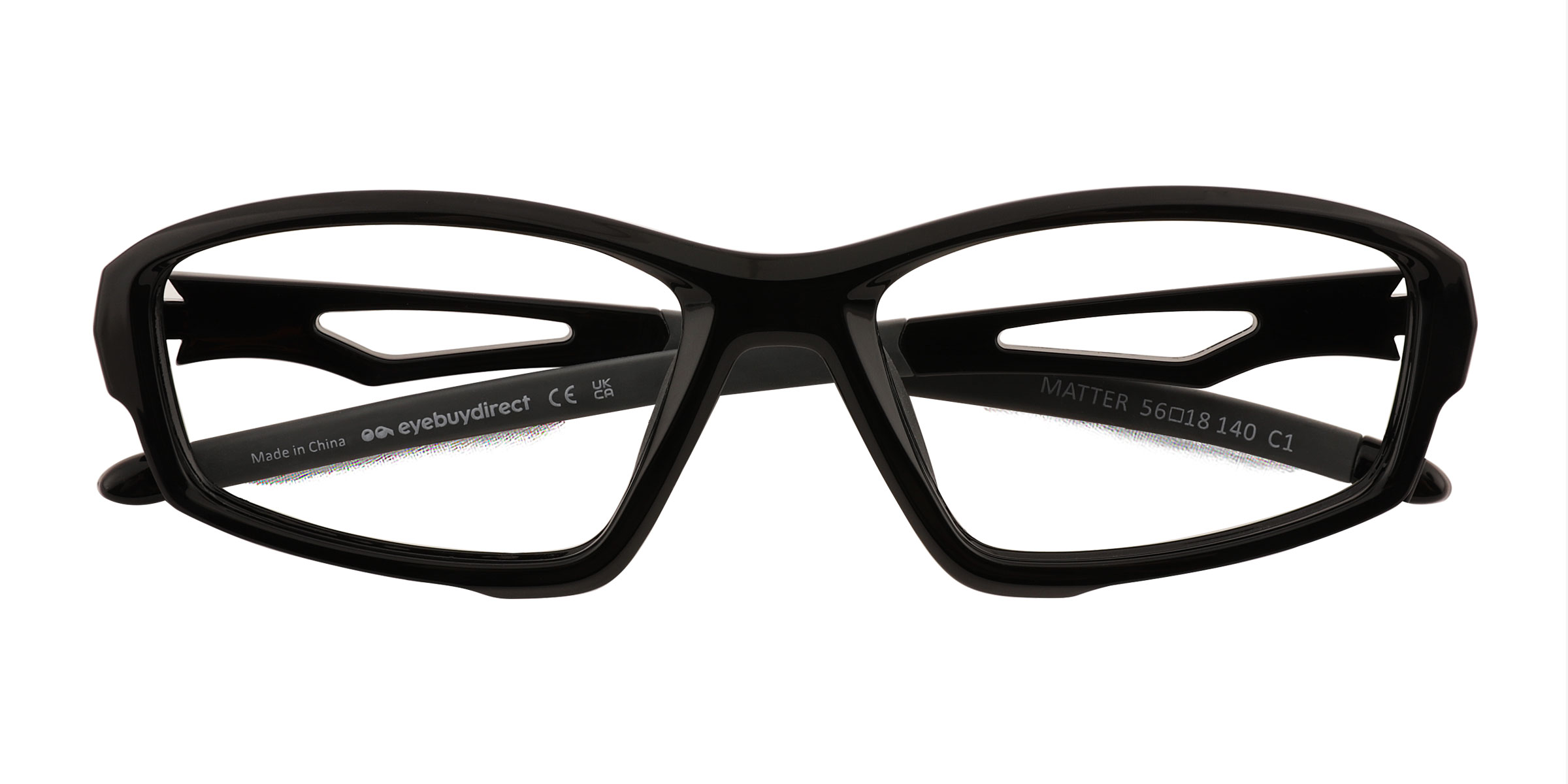 Noir Matter -  Plastique Lunettes de vue