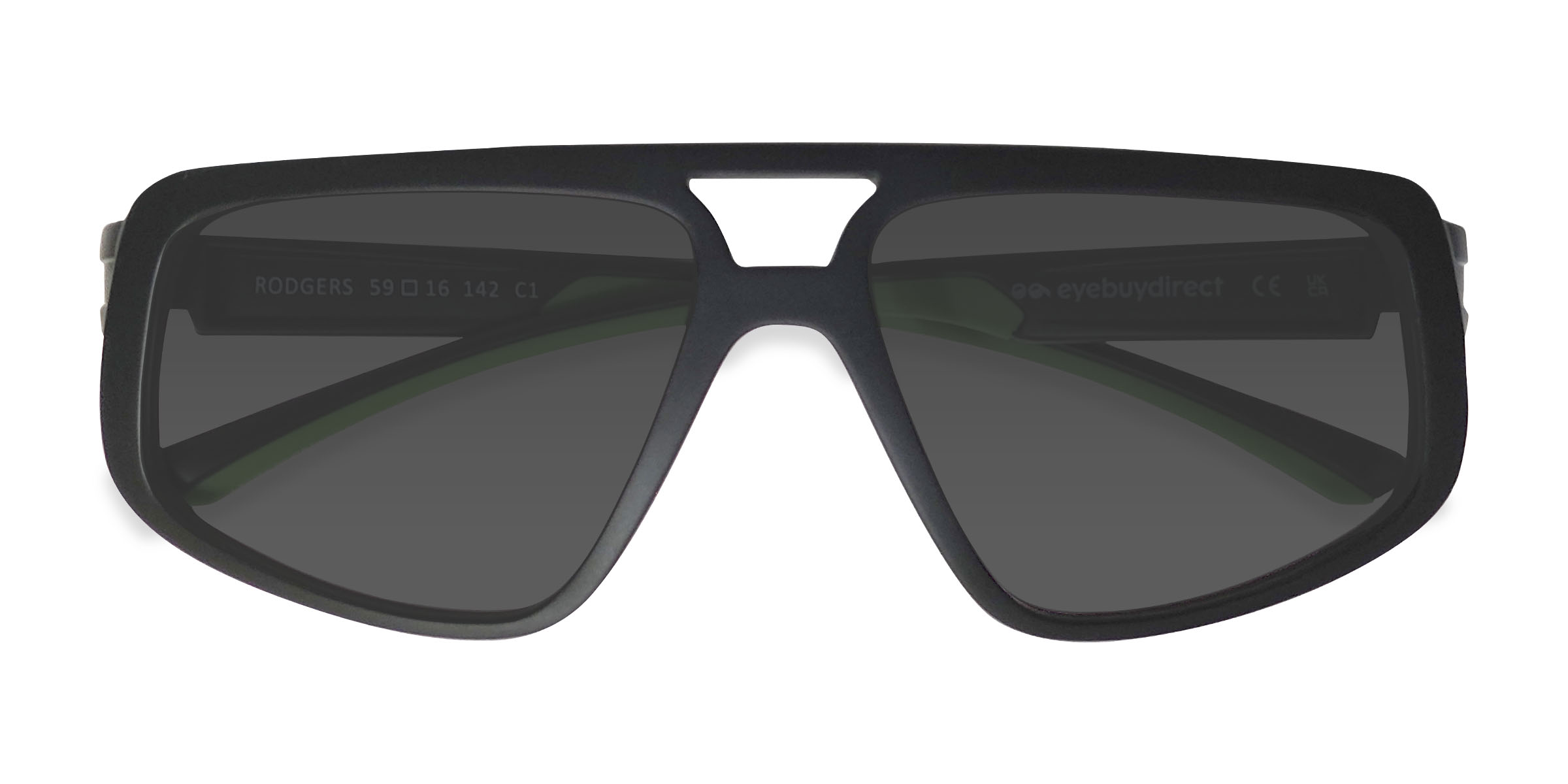 Noir Rodgers - Plastique Lunettes de soleil