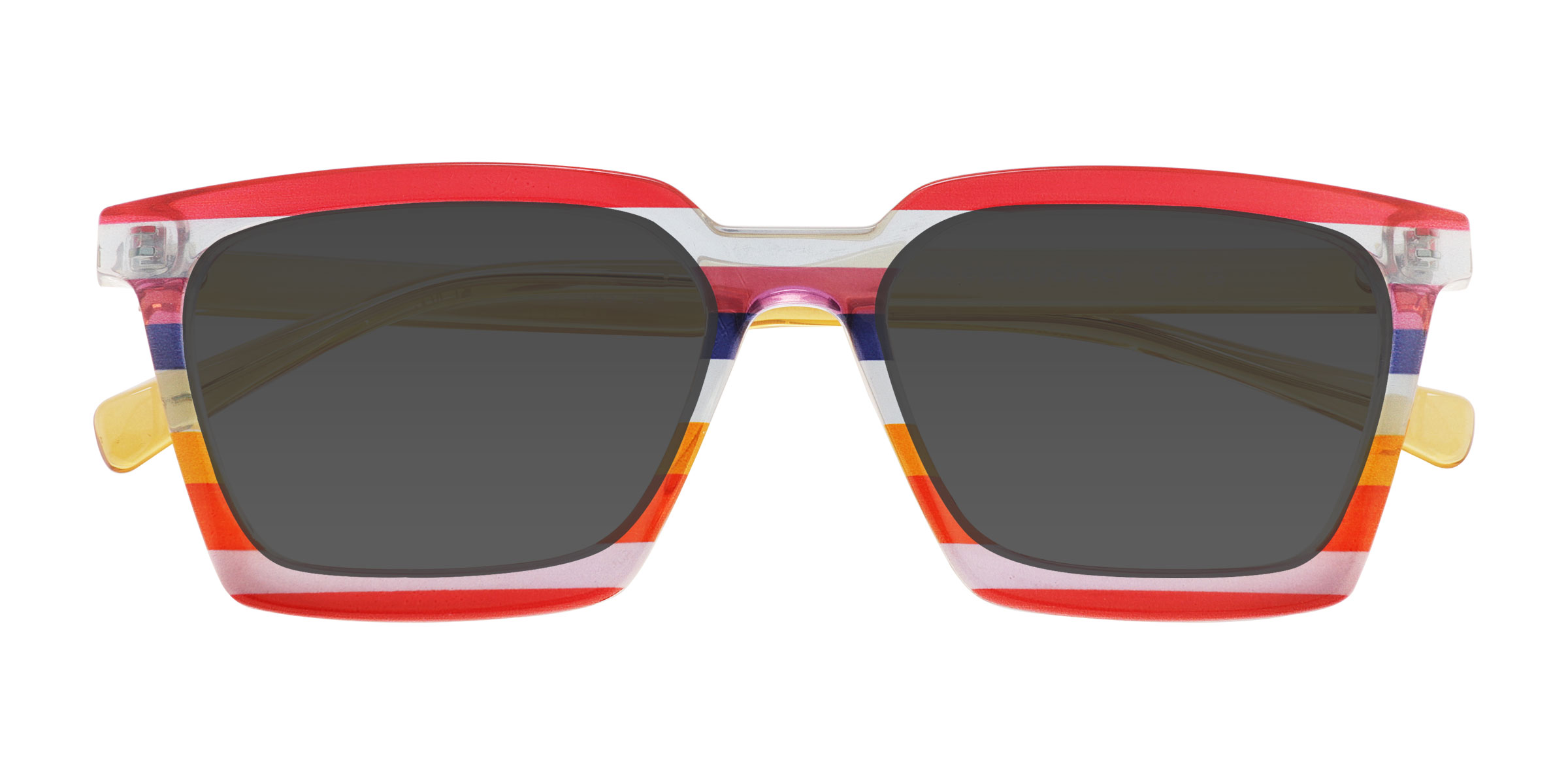 Striped Rainbow Own It -  Plastique Lunettes de soleil
