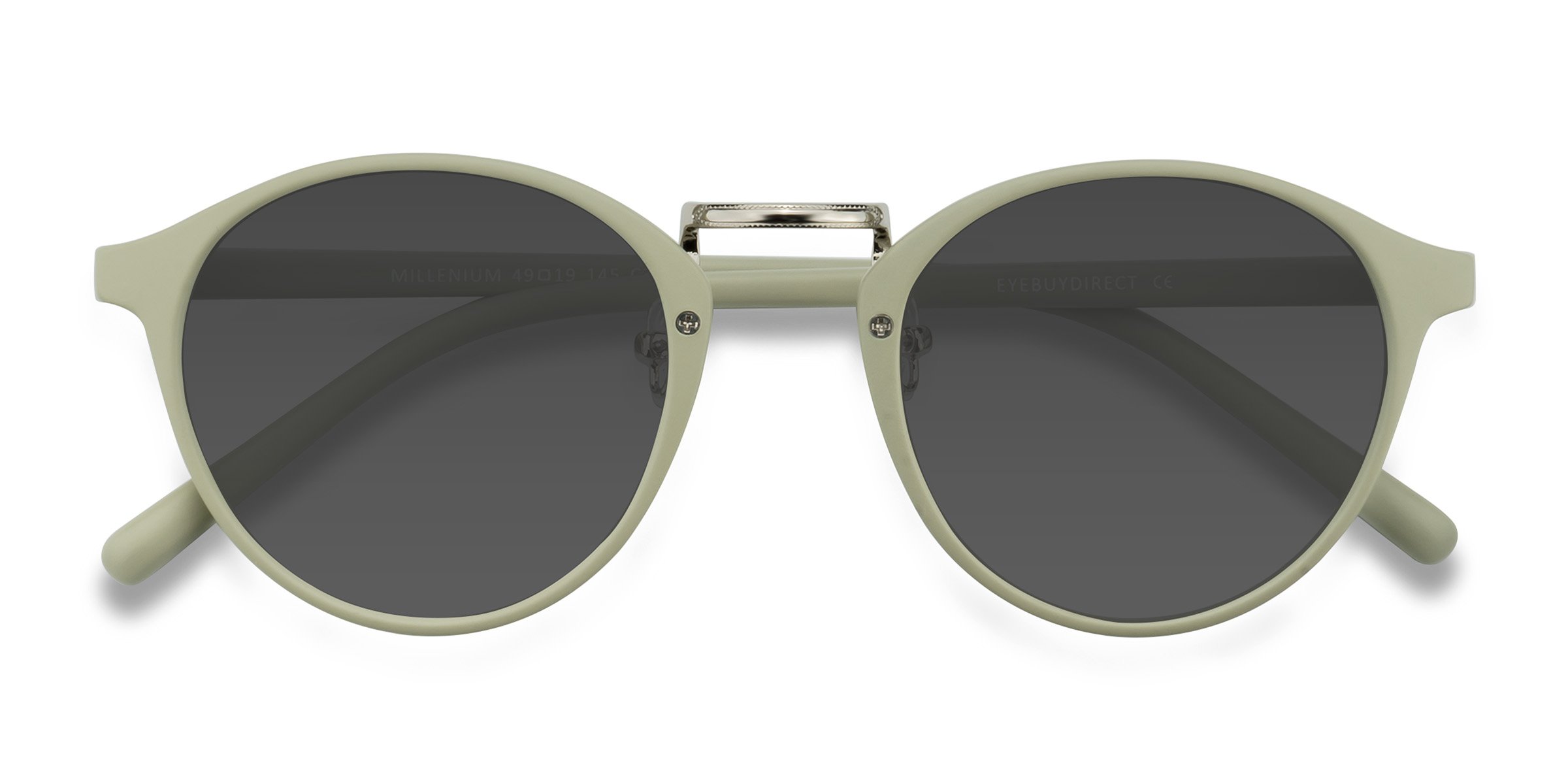 Light Green Millenium -  Plastic Sunglasses
