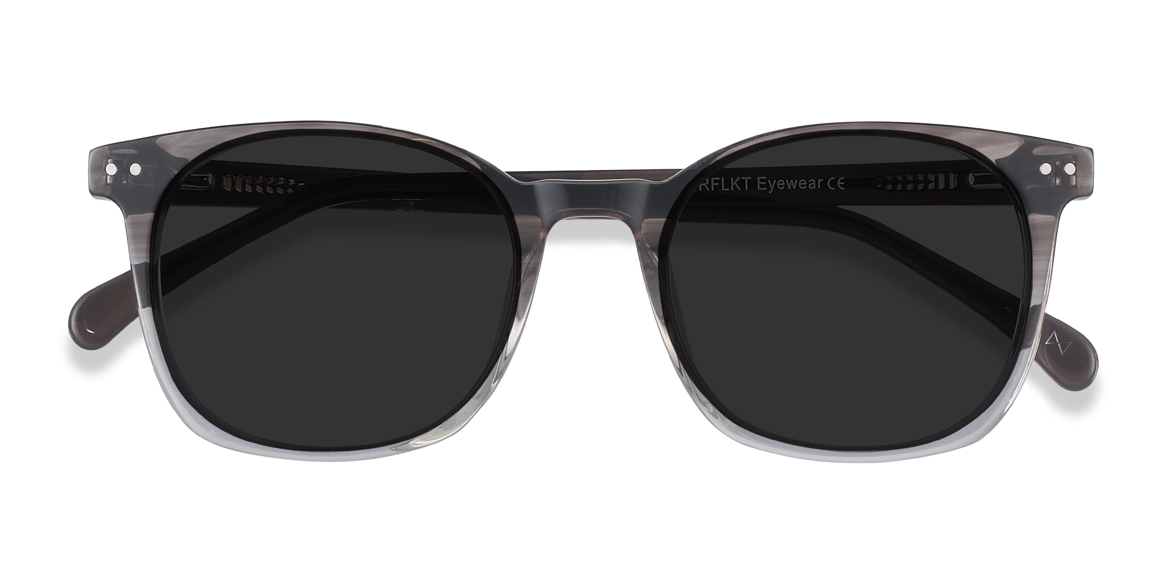 Striped Soleil -  Acetate Sunglasses