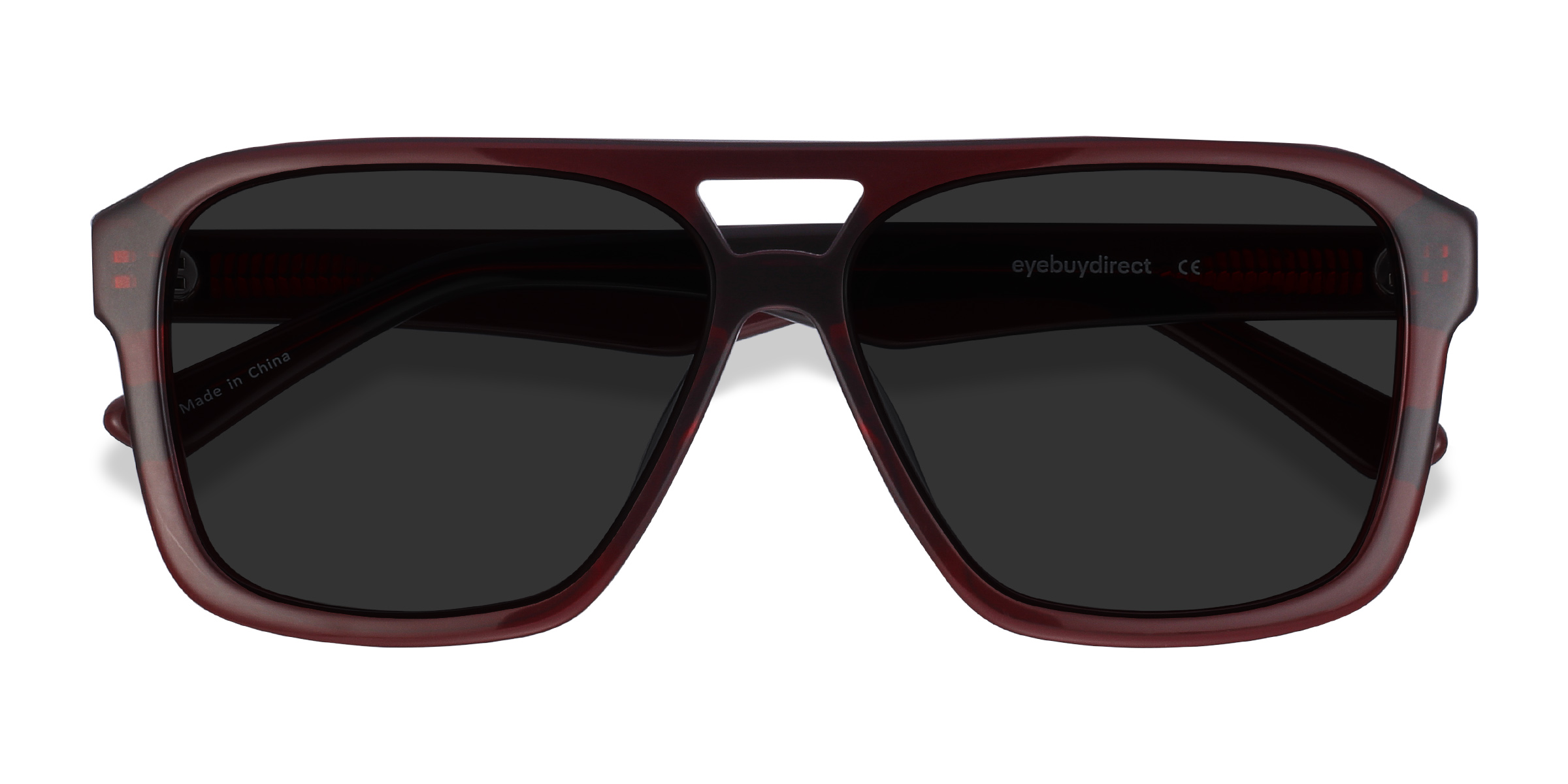 Burgundy Bauhaus -  Acetate Sunglasses