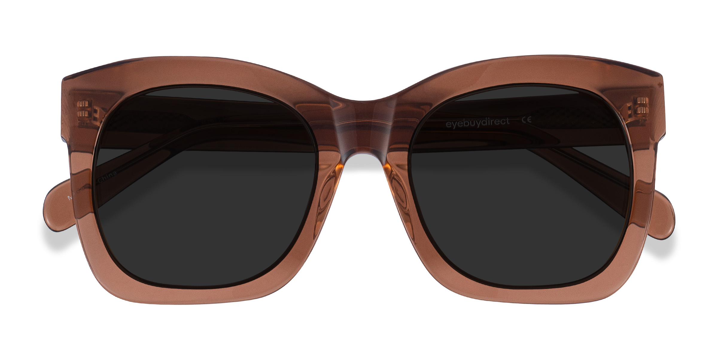 Clear Brown Claudette -  Acetate Sunglasses