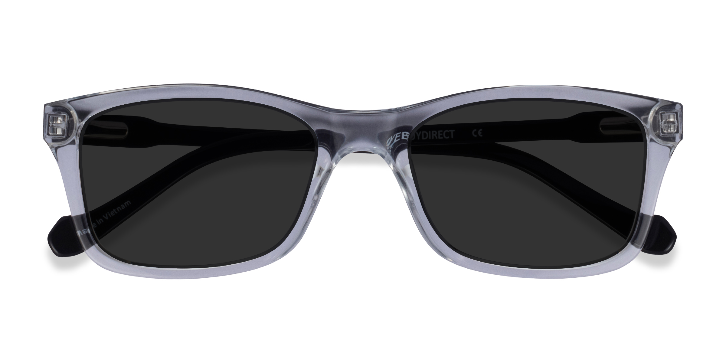 Clear Black Tennis - Acetate Sunglasses