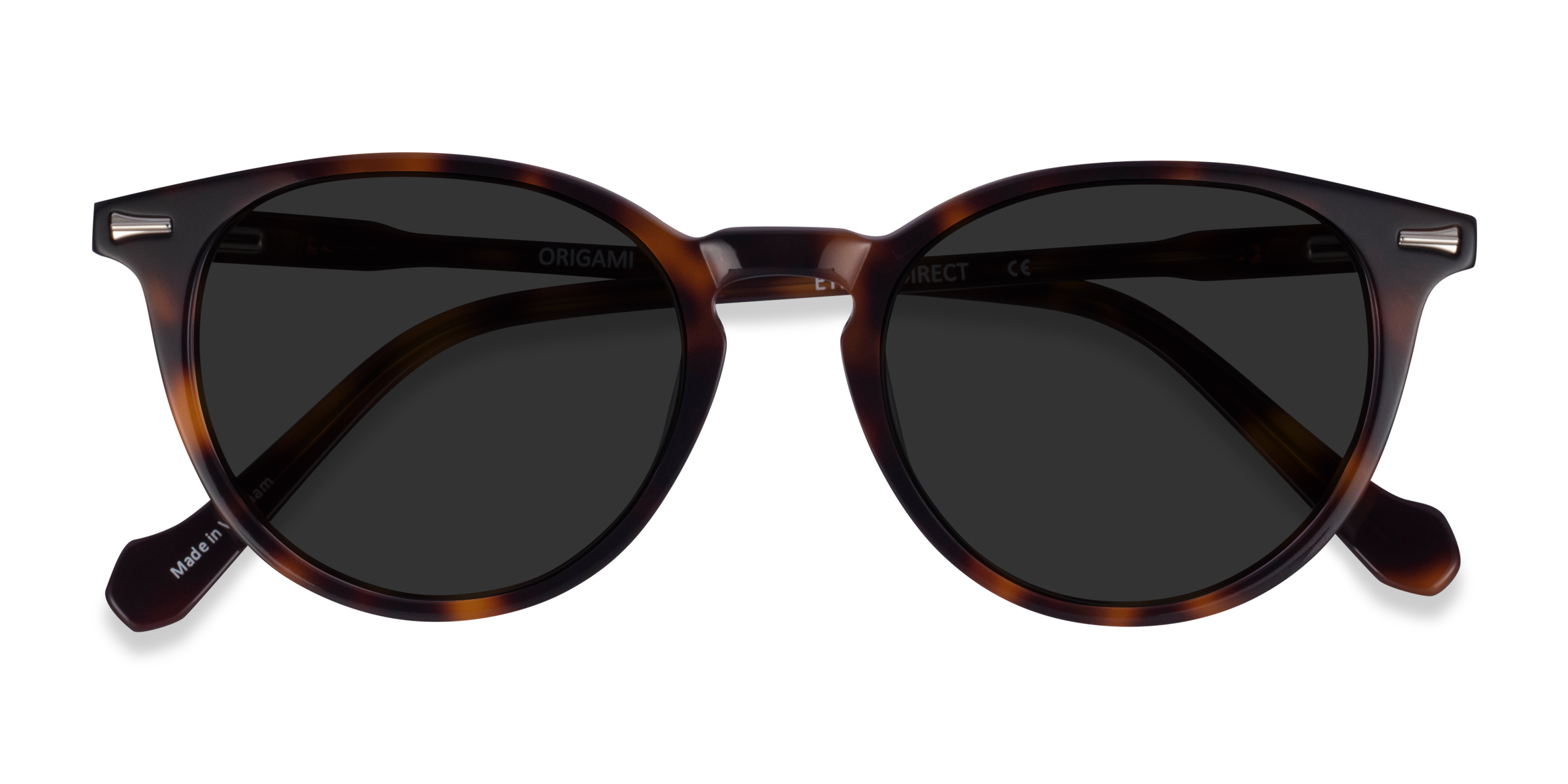 Tortoise Origami -  Acetate Sunglasses