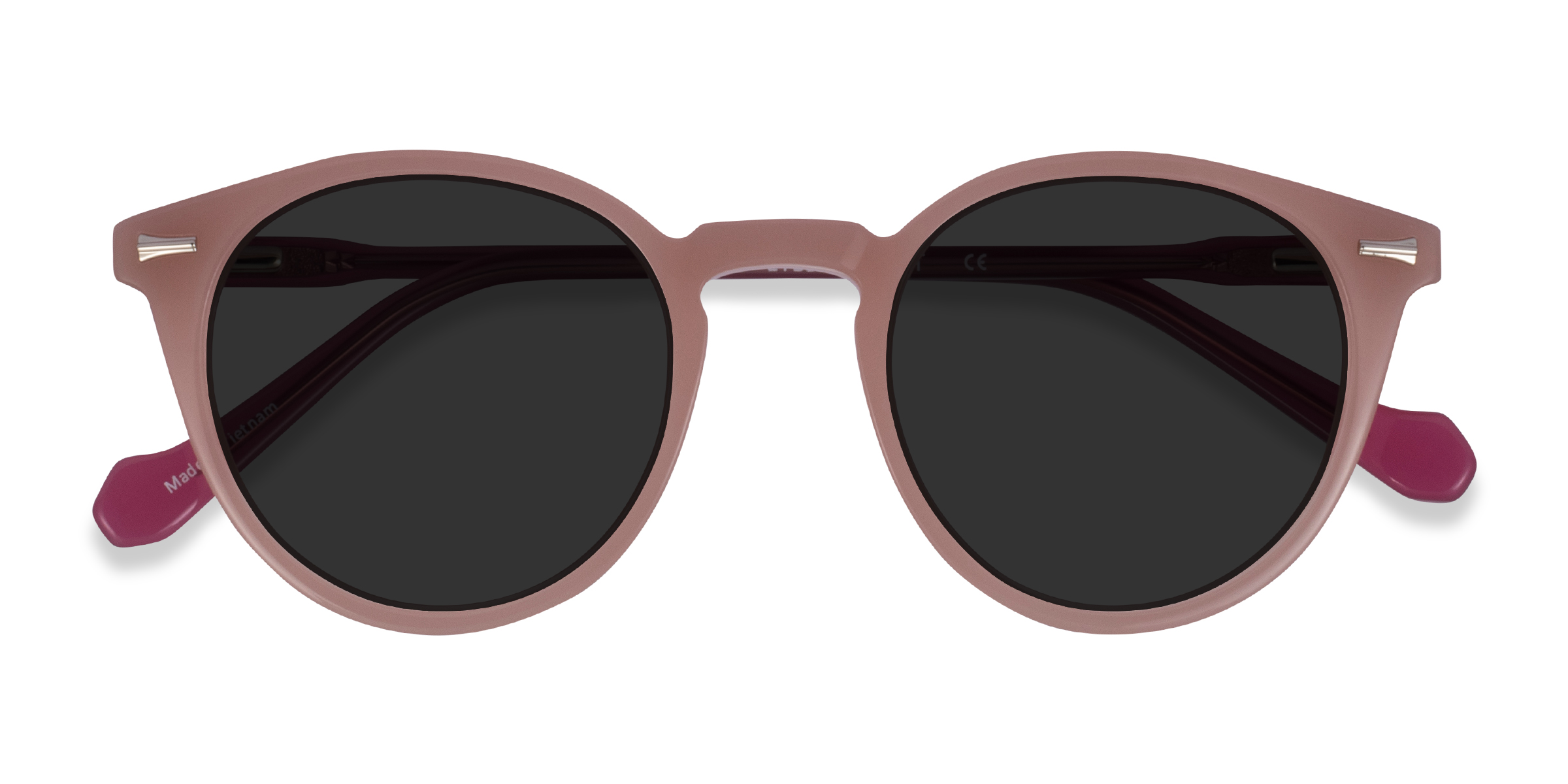 Beige Purple Fun -  Acétate Lunettes de soleil