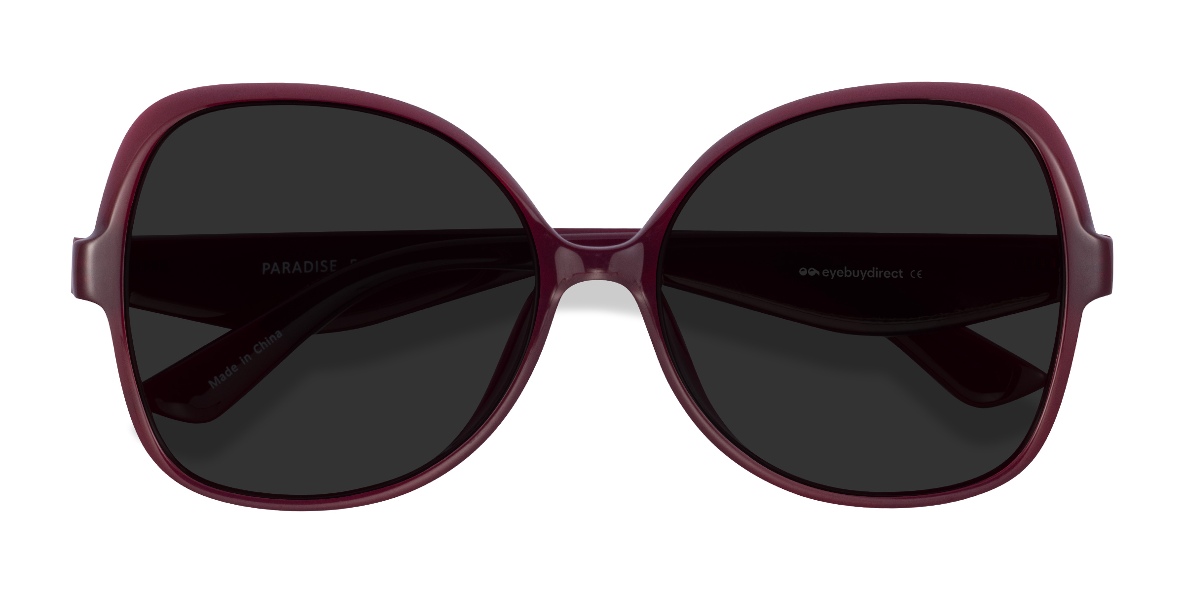 Burgundy Paradise -  Plastique Lunettes de soleil