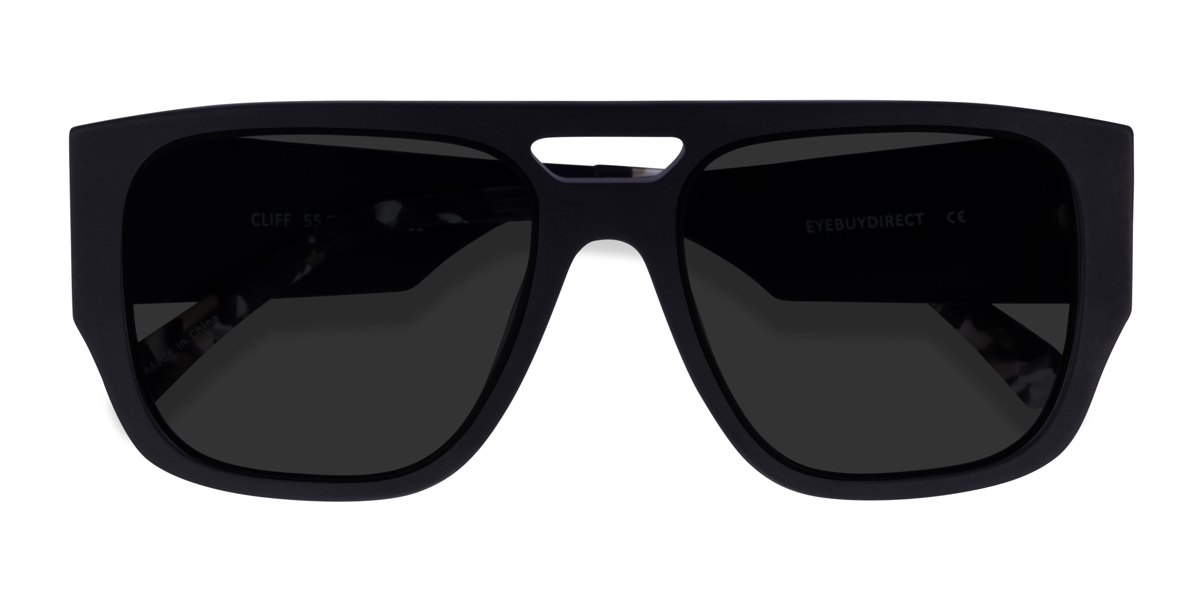 Matte Black Cliff -  Acetate Sunglasses