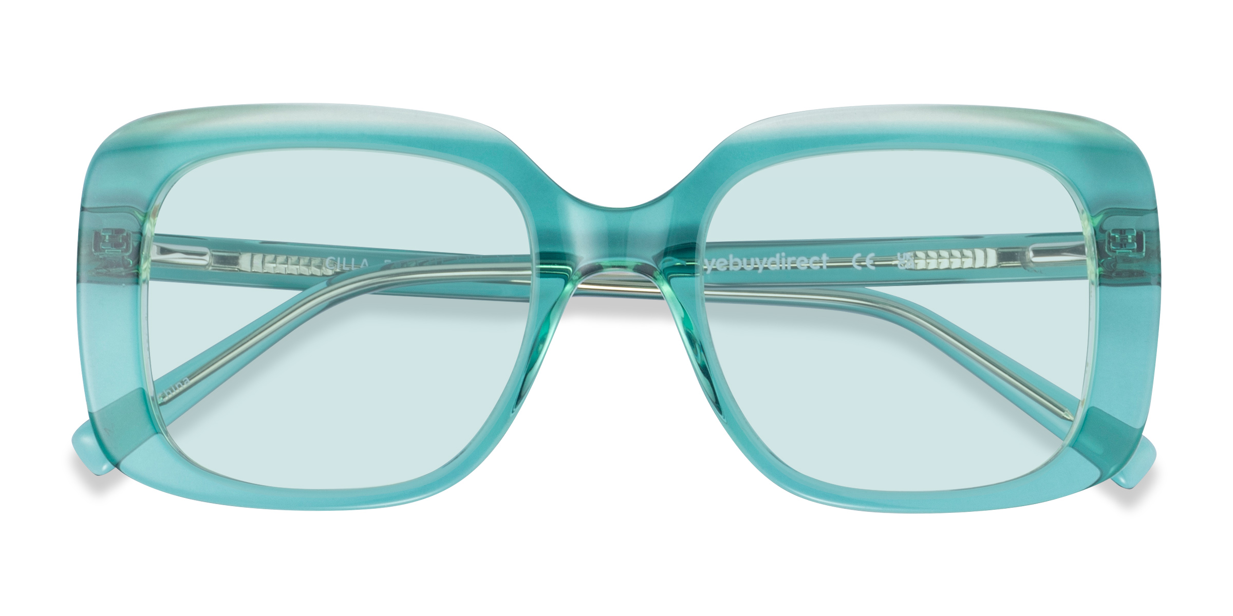 Crystal Green Cilla -  Acetate Sunglasses