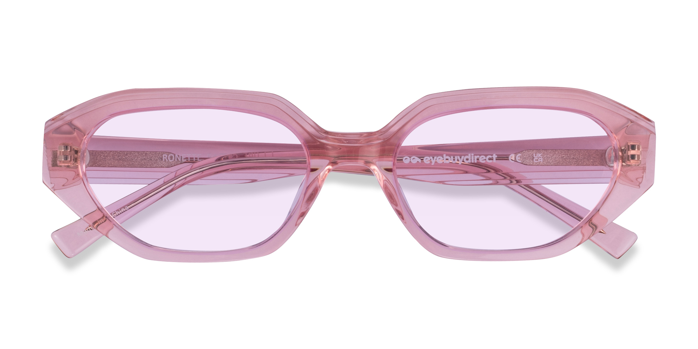 Crystal Peach Ronette -  Acetate Sunglasses