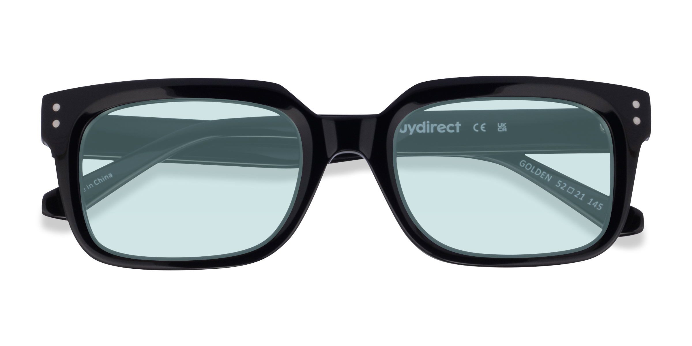 Shiny Black Golden -  Acétate Lunettes de soleil