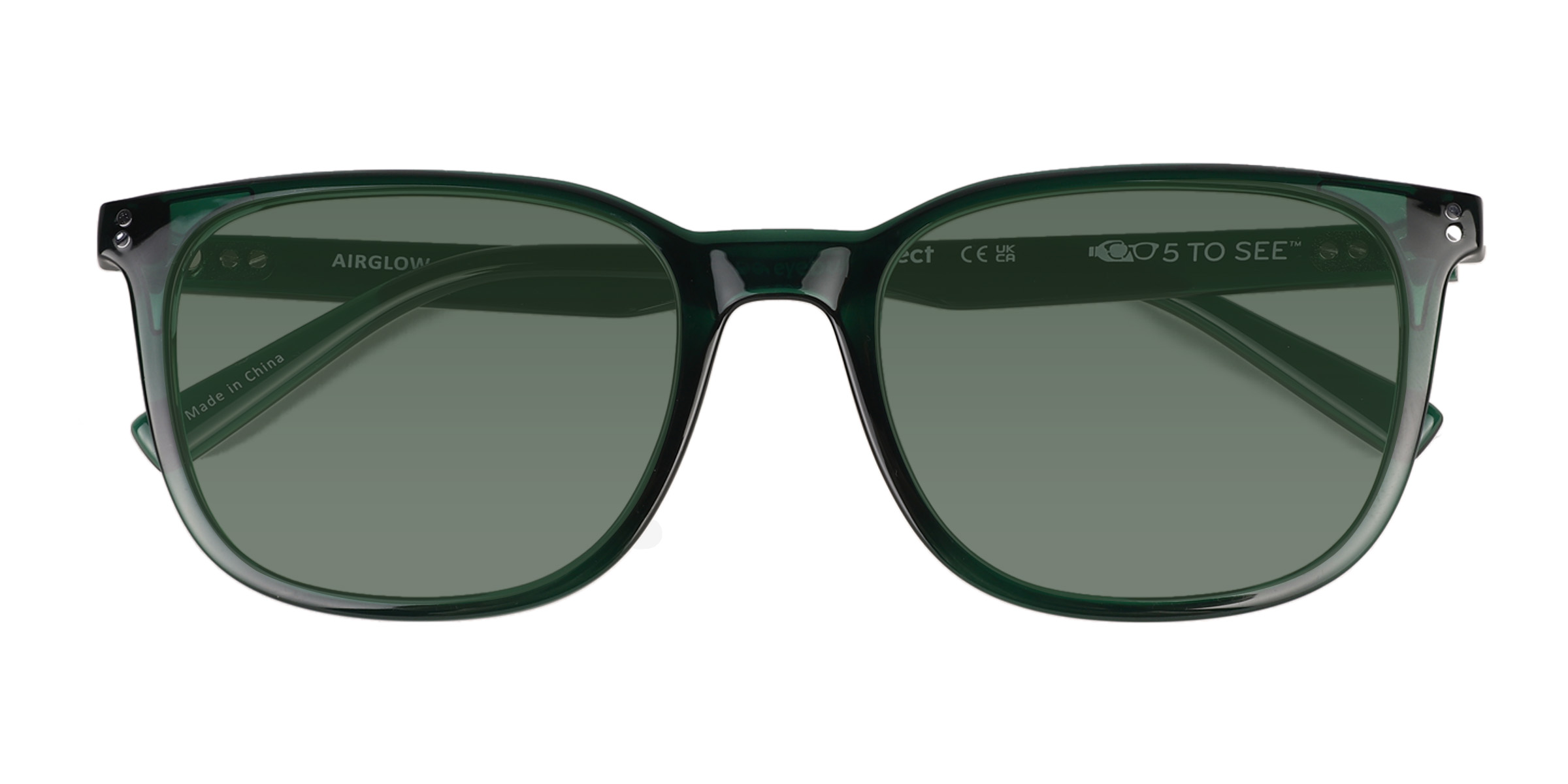 Crystal Green Airglow -  Plastique Lunettes de soleil