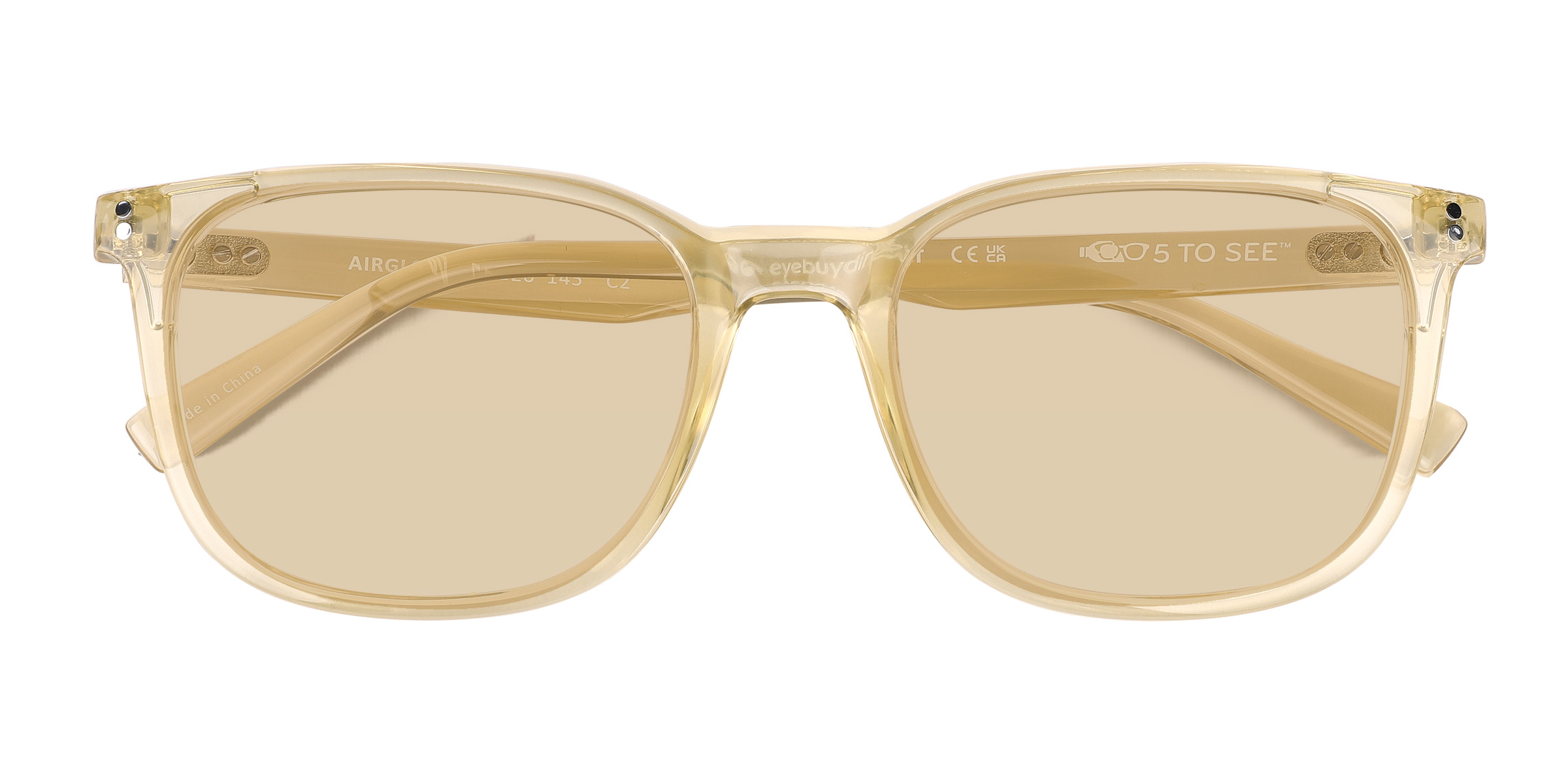 Crystal Yellow Airglow -  Plastique Lunettes de soleil