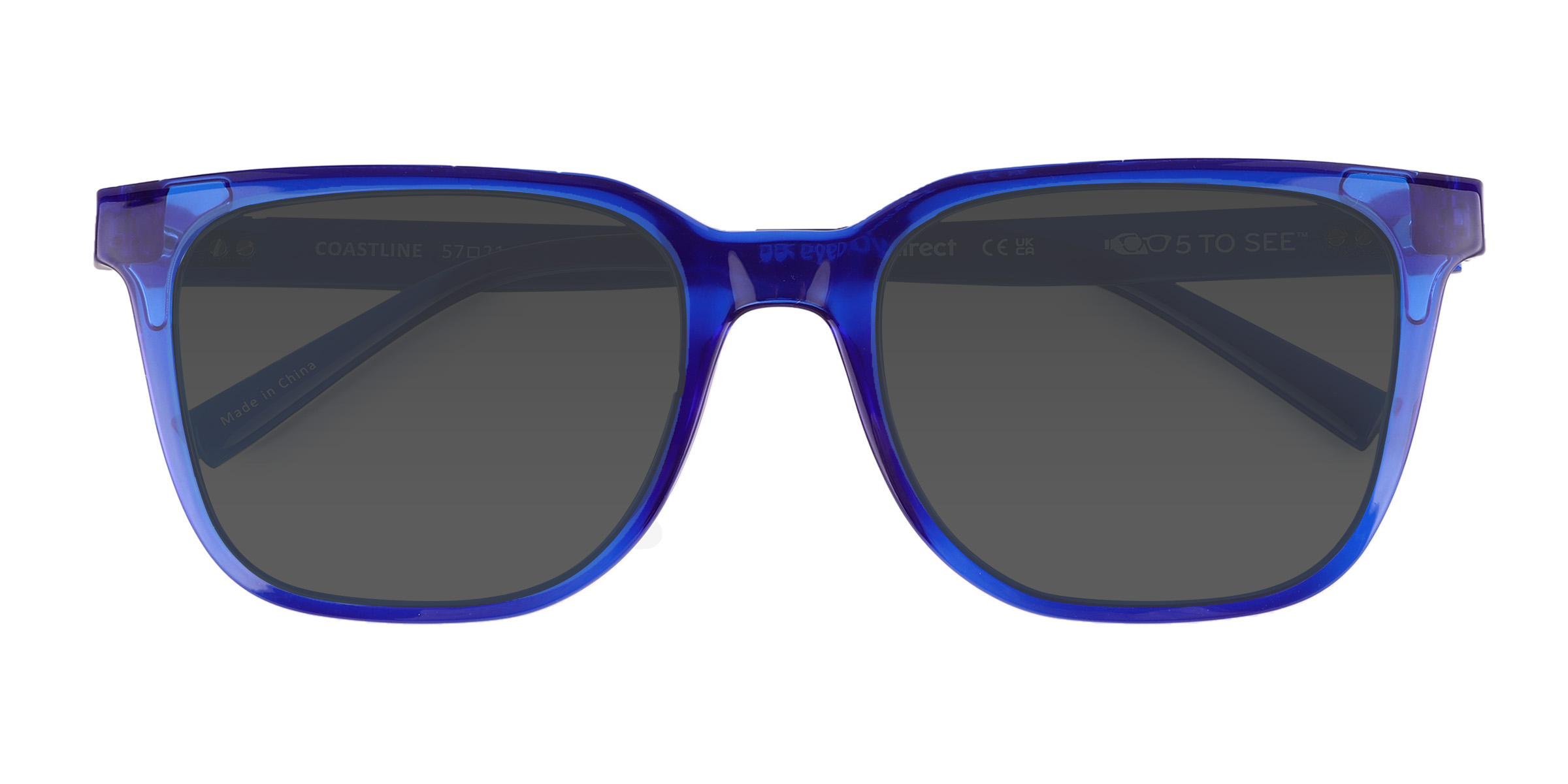 Crystal Blue Coastline -  Plastic Sunglasses