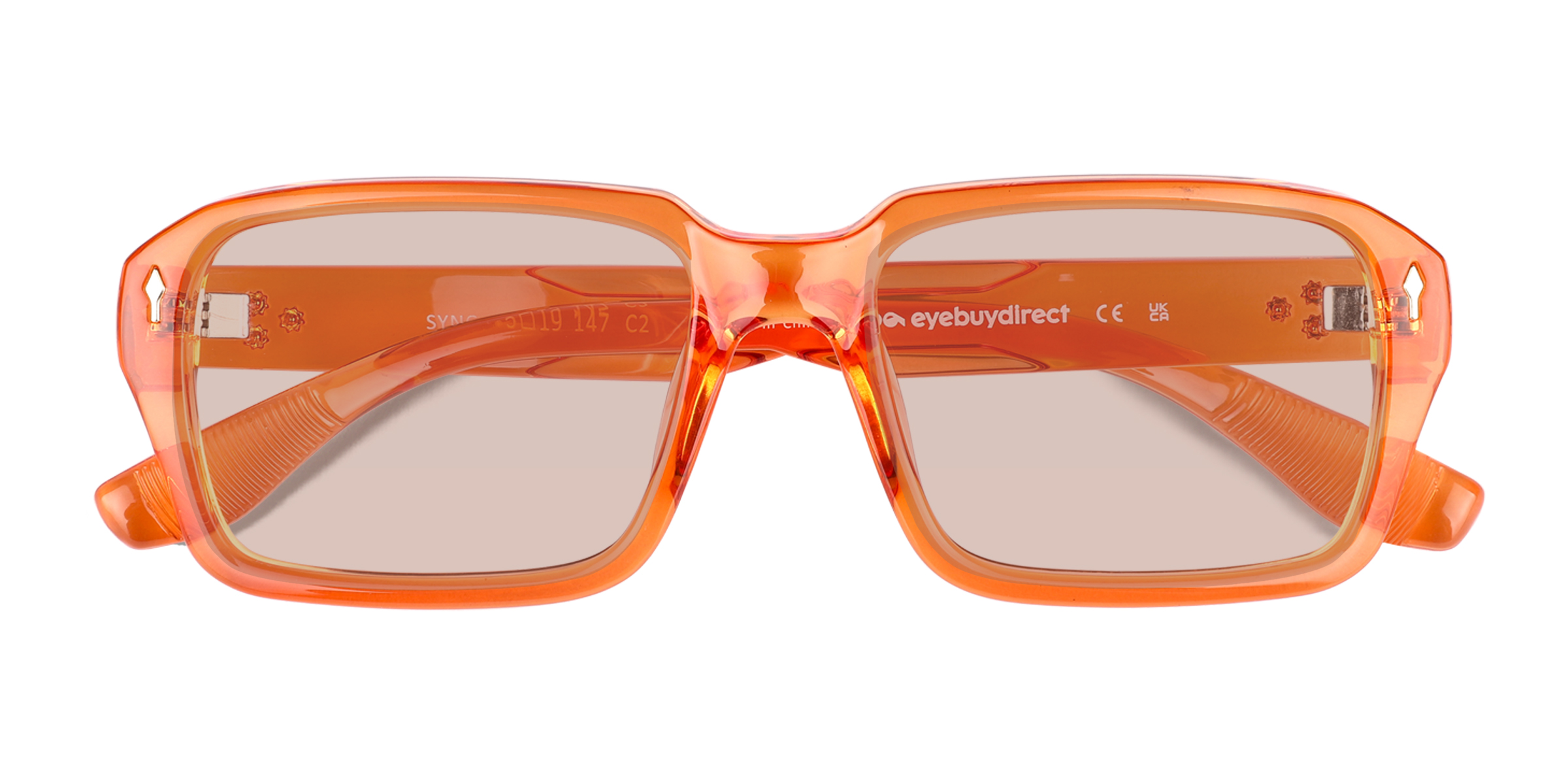 Crystal Orange Sync - Plastique Lunettes de soleil
